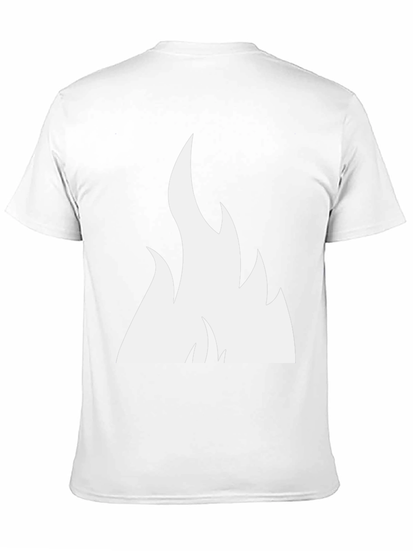 Bold Flame Graphic Tee - Black Cotton Comfort