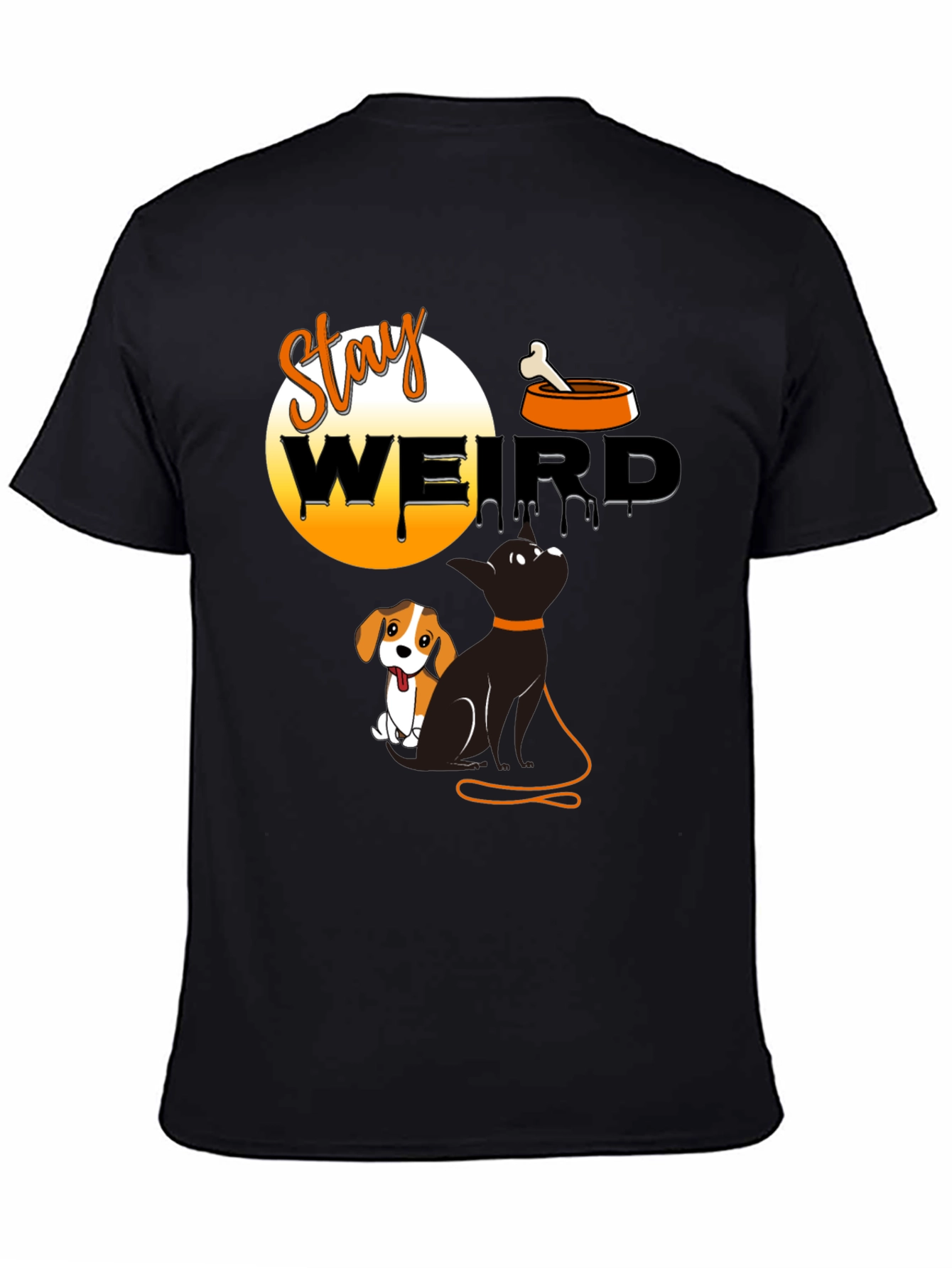 Stay Weird T-Shirt Cat and Dog