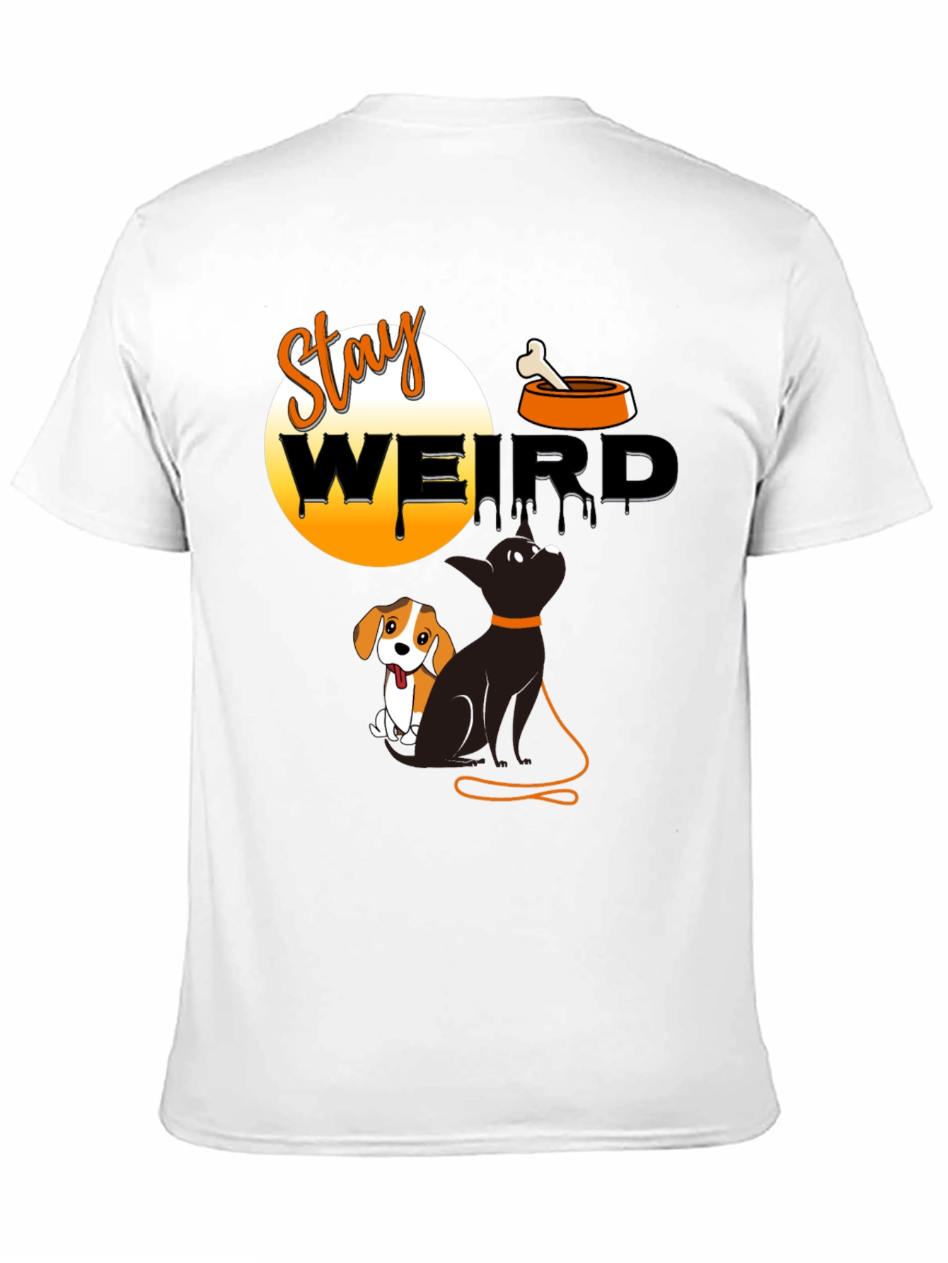 Stay Weird T-Shirt Cat and Dog