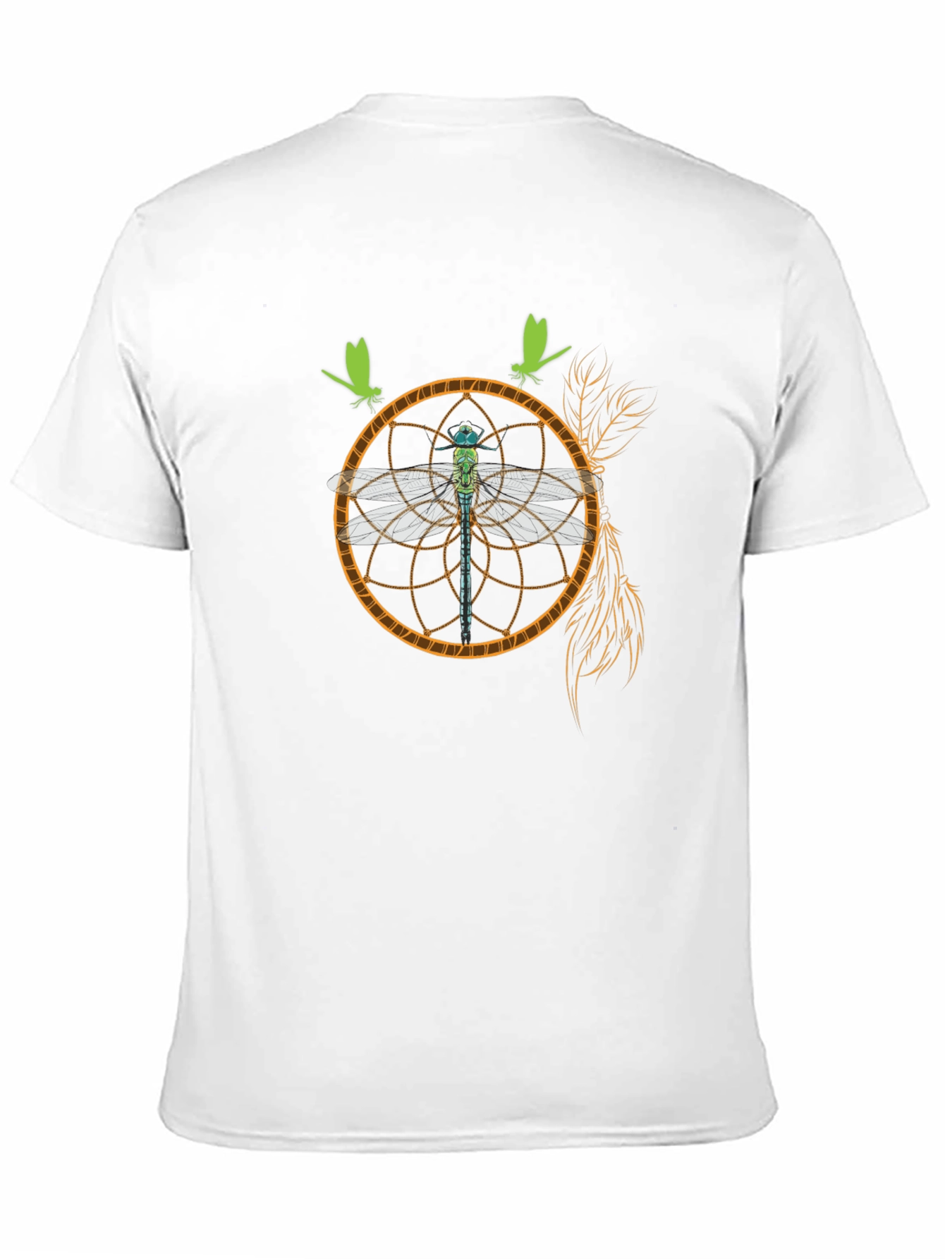 Dreamcatcher Dragonfly Graphic Black T-Shirt