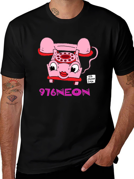Retro Cartoon Phone Graphic T-Shirt