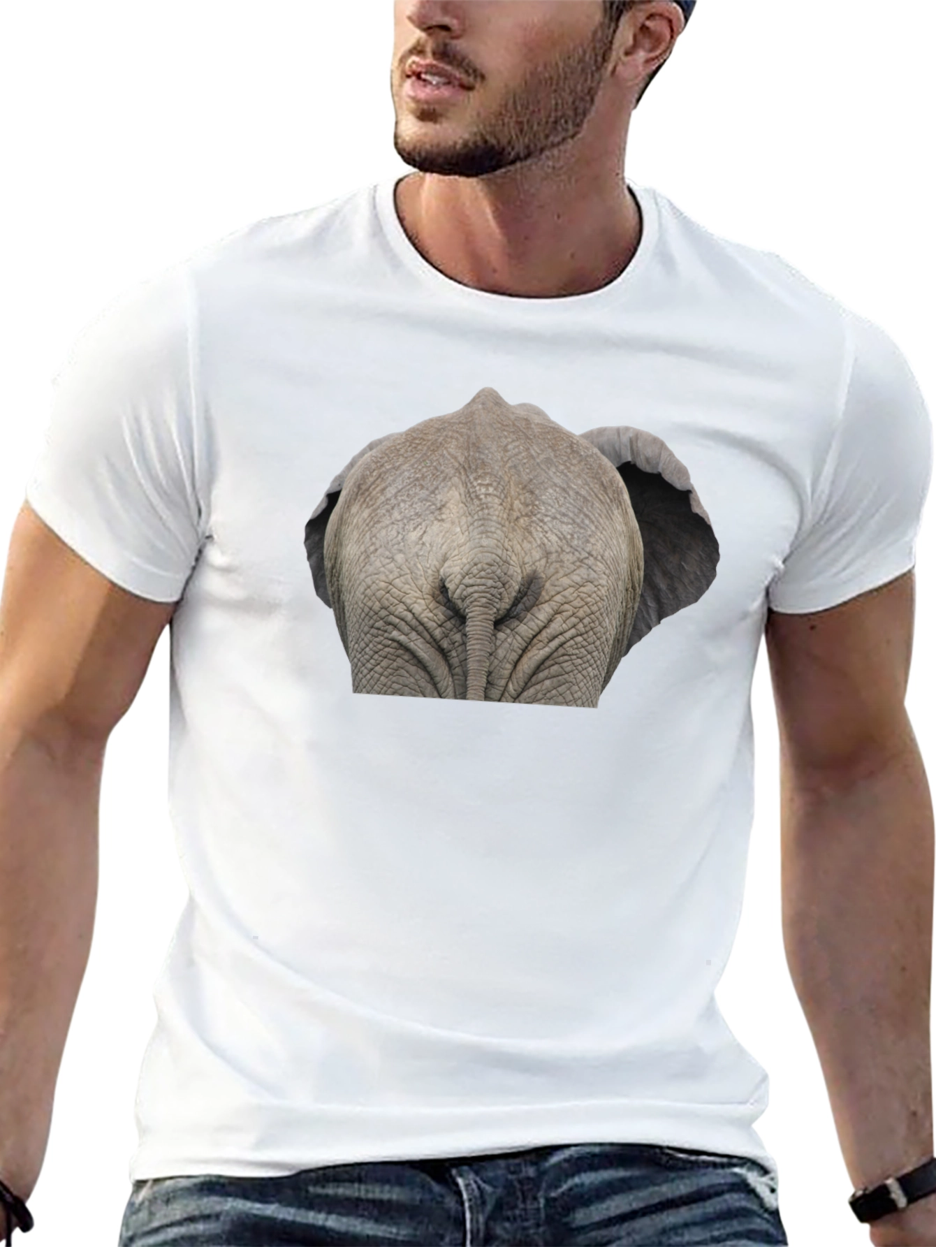 Elephant Butt T-Shirt - Funny Animal Tee