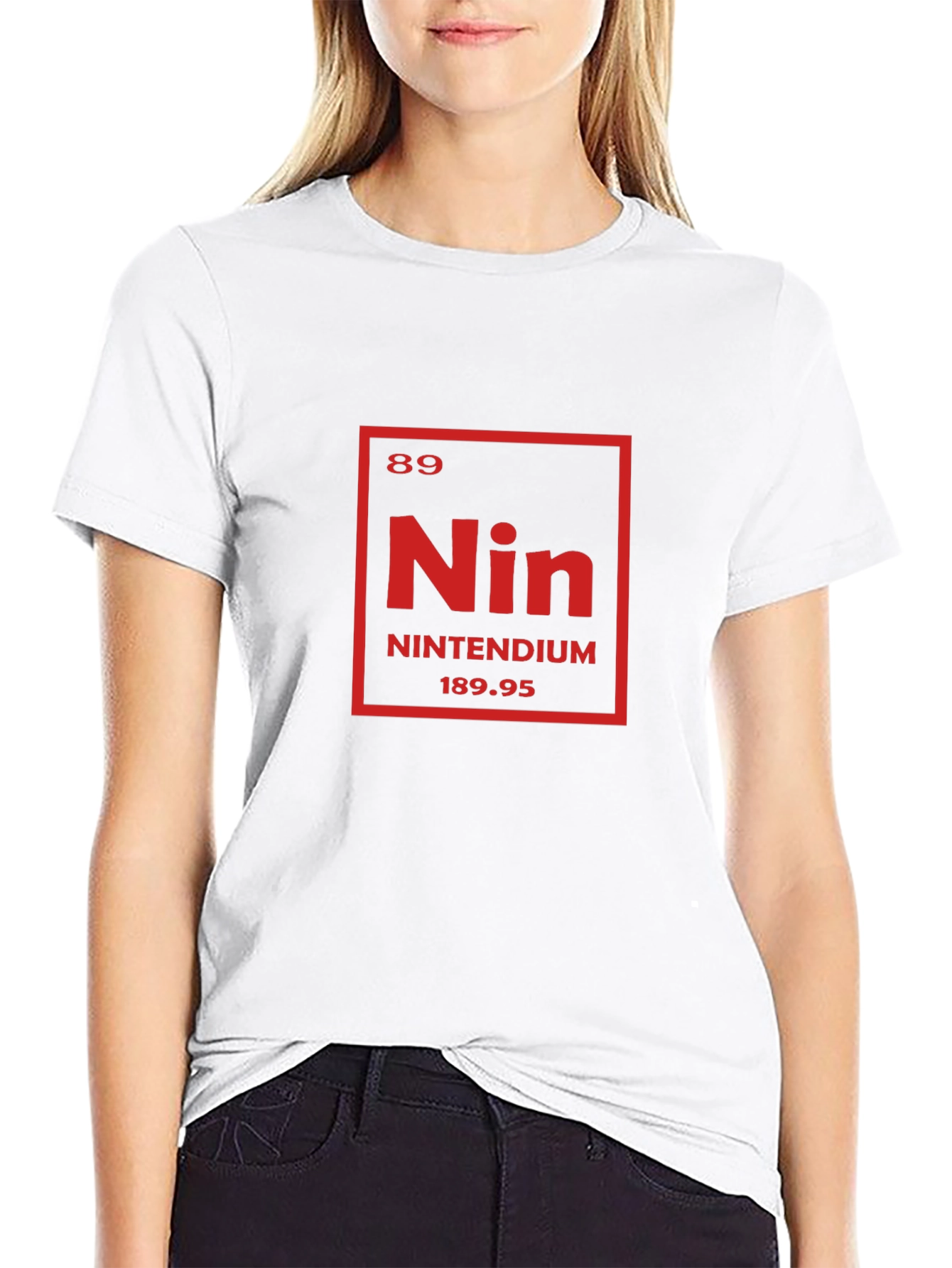 Nintendium Periodic Table Mens Black T-Shirt