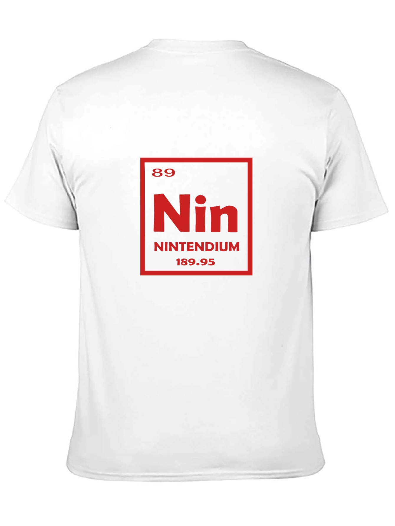Nintendium Periodic Table Mens Black T-Shirt