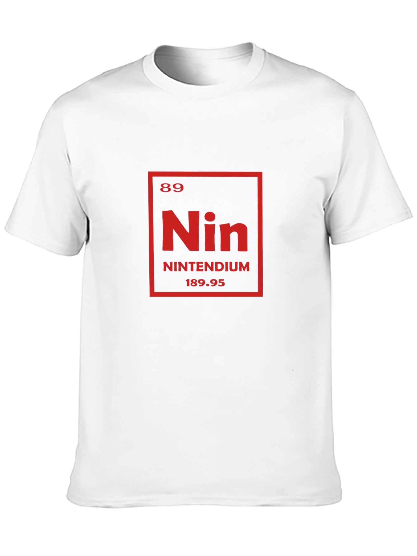 Nintendium Periodic Table Mens Black T-Shirt