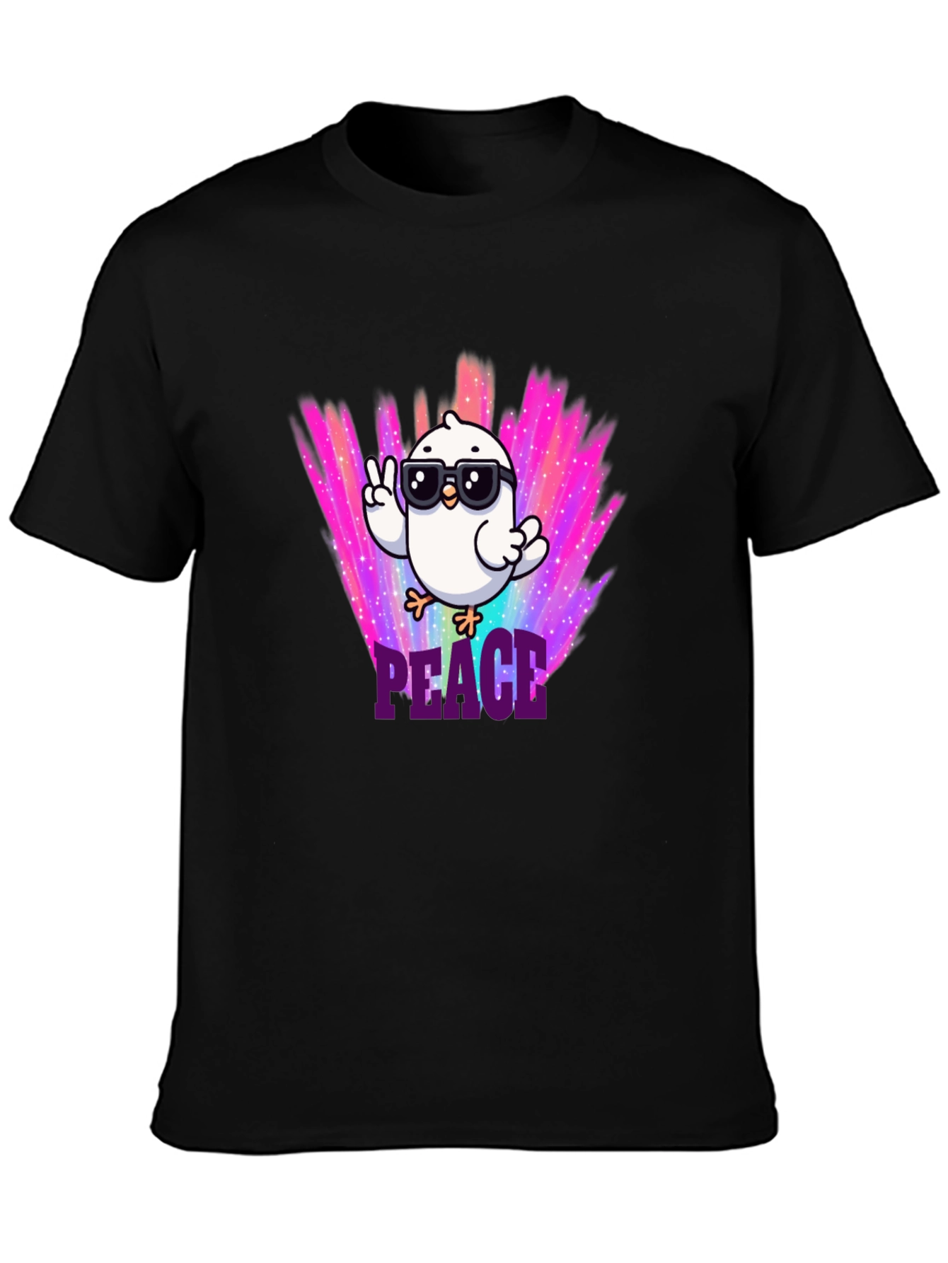 Peace Chick T-Shirt - Cool Bird Design
