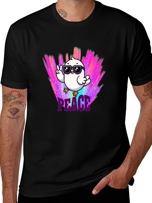 Peace Chick T-Shirt - Cool Bird Design