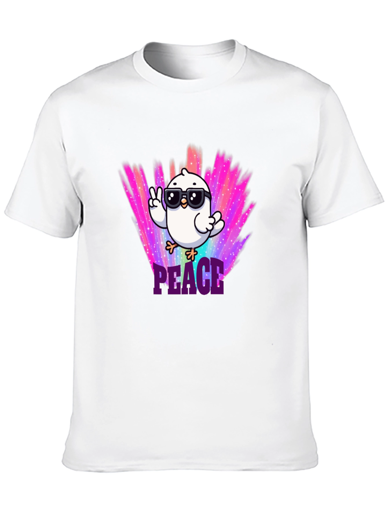 Peace Chick T-Shirt - Cool Bird Design