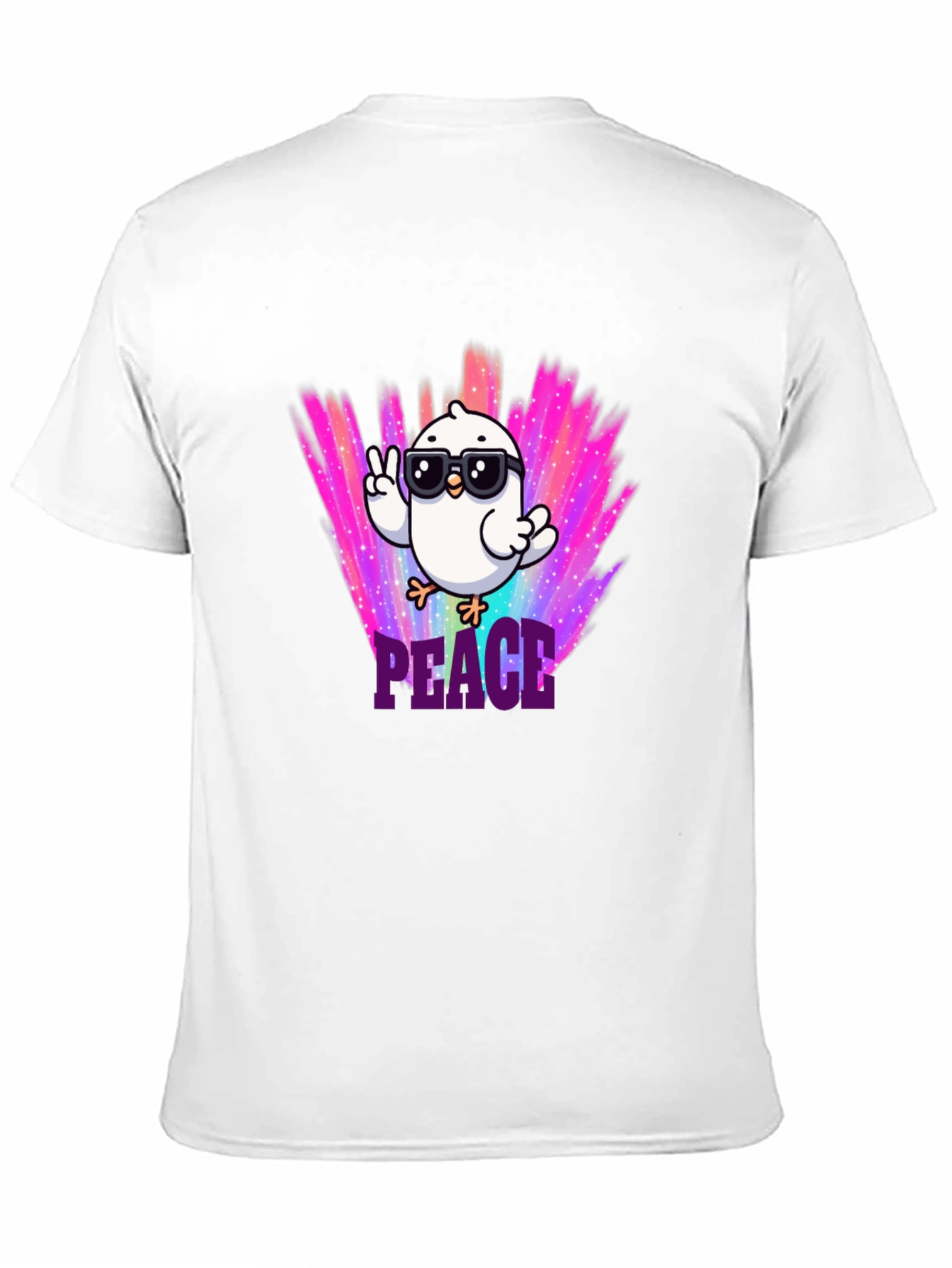 Peace Chick T-Shirt - Cool Bird Design