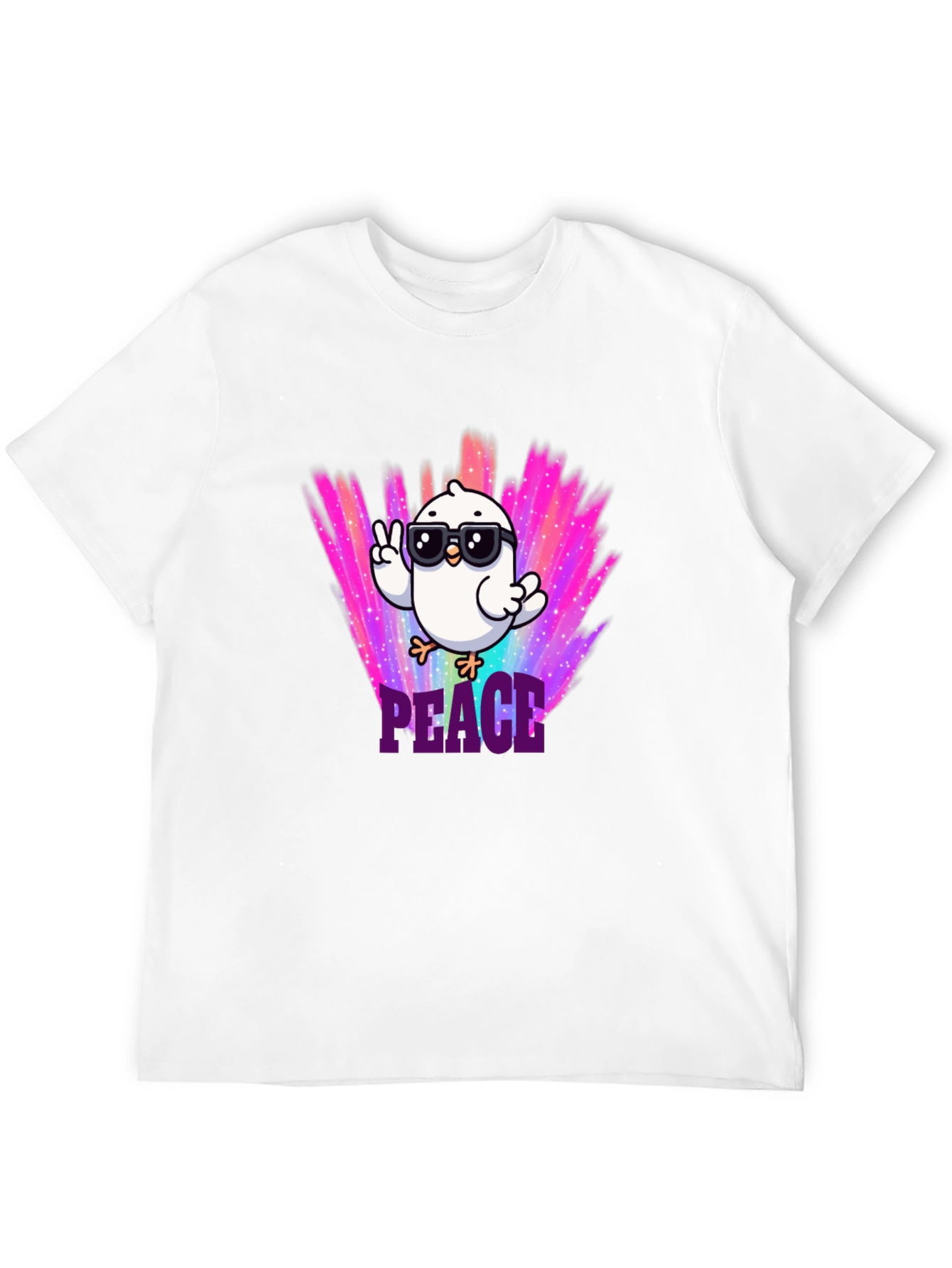 Peace Chick T-Shirt - Cool Bird Design