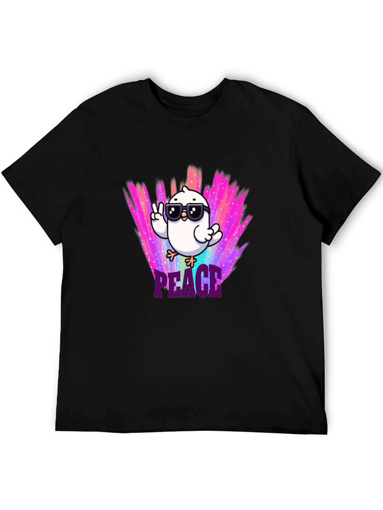 Peace Chick T-Shirt - Cool Bird Design
