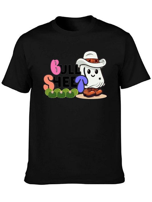 Bull Sheet Ghost Cowboy Graphic T-Shirt