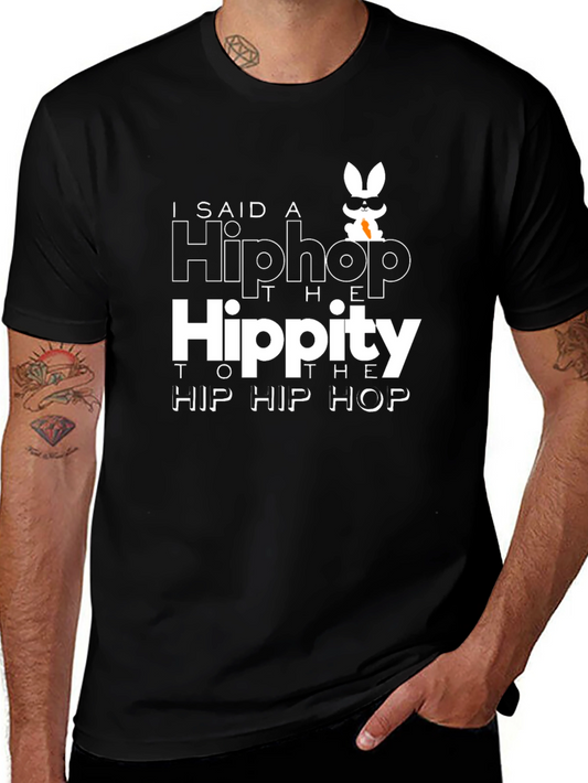I Said A Hip Hop T-Shirt - Black Cotton Blend