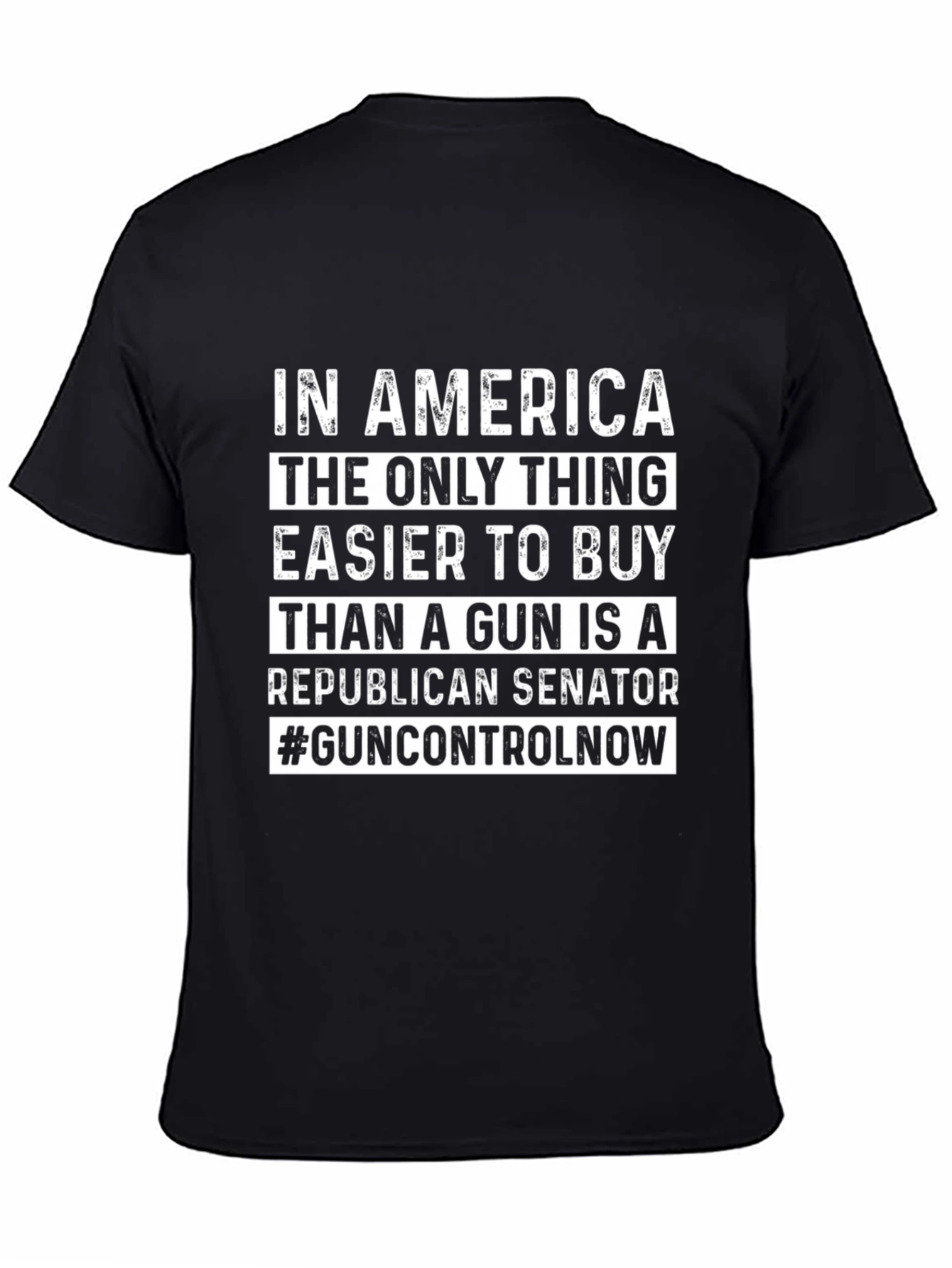 Political Statement T-Shirt Gun Control