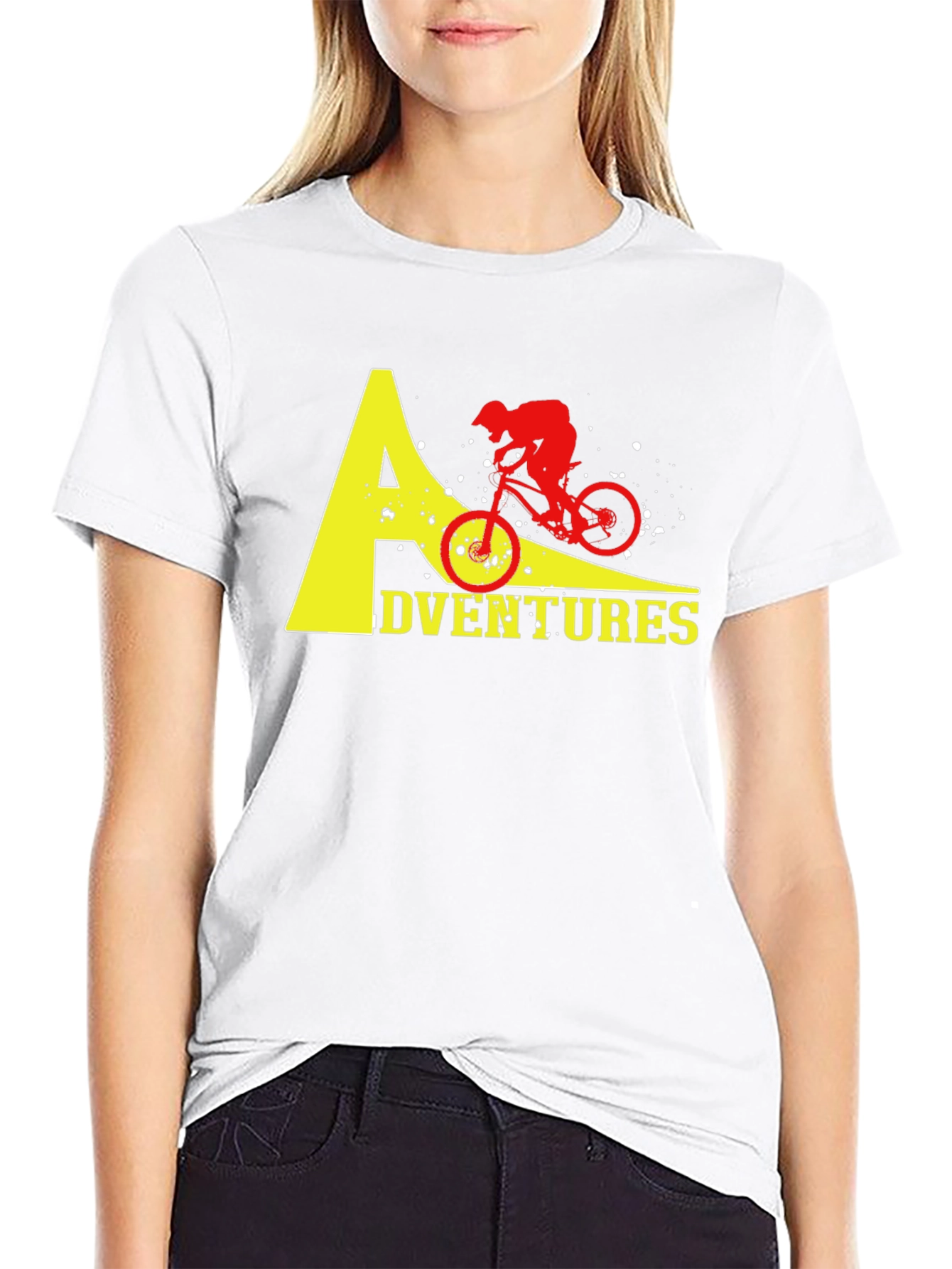 Adventure Biker T-Shirt - Black Cotton Tee