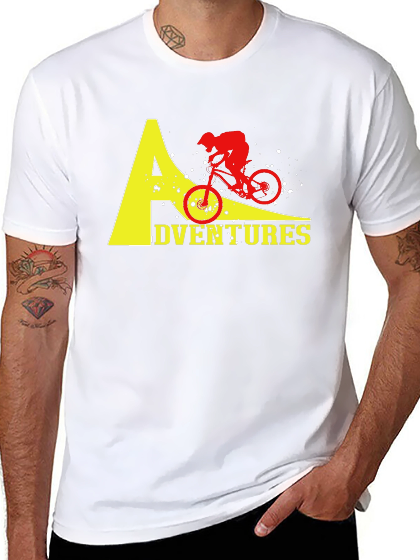 Adventure Biker T-Shirt - Black Cotton Tee