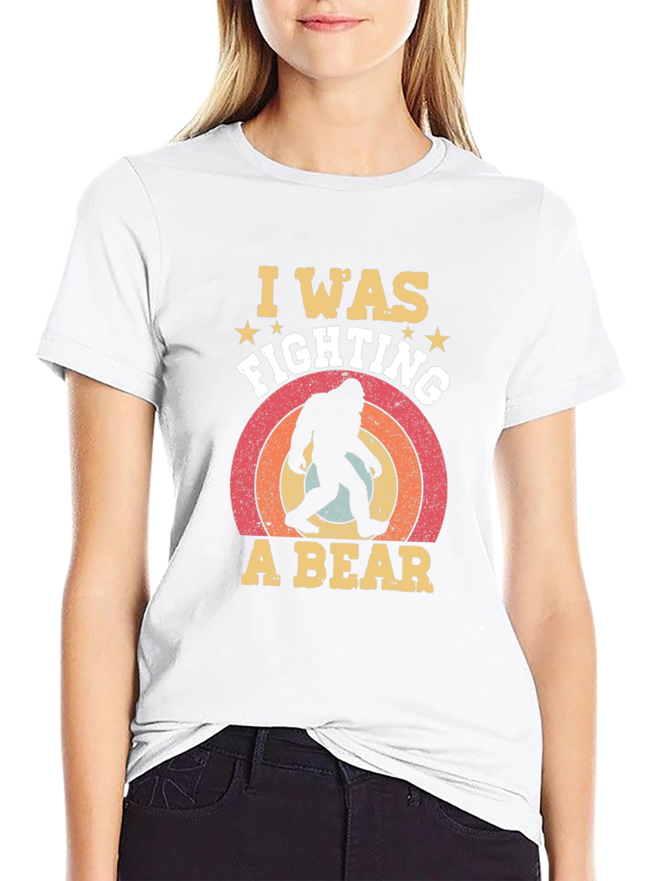 I Was Fighting A Bear Graphic T-Shirt
