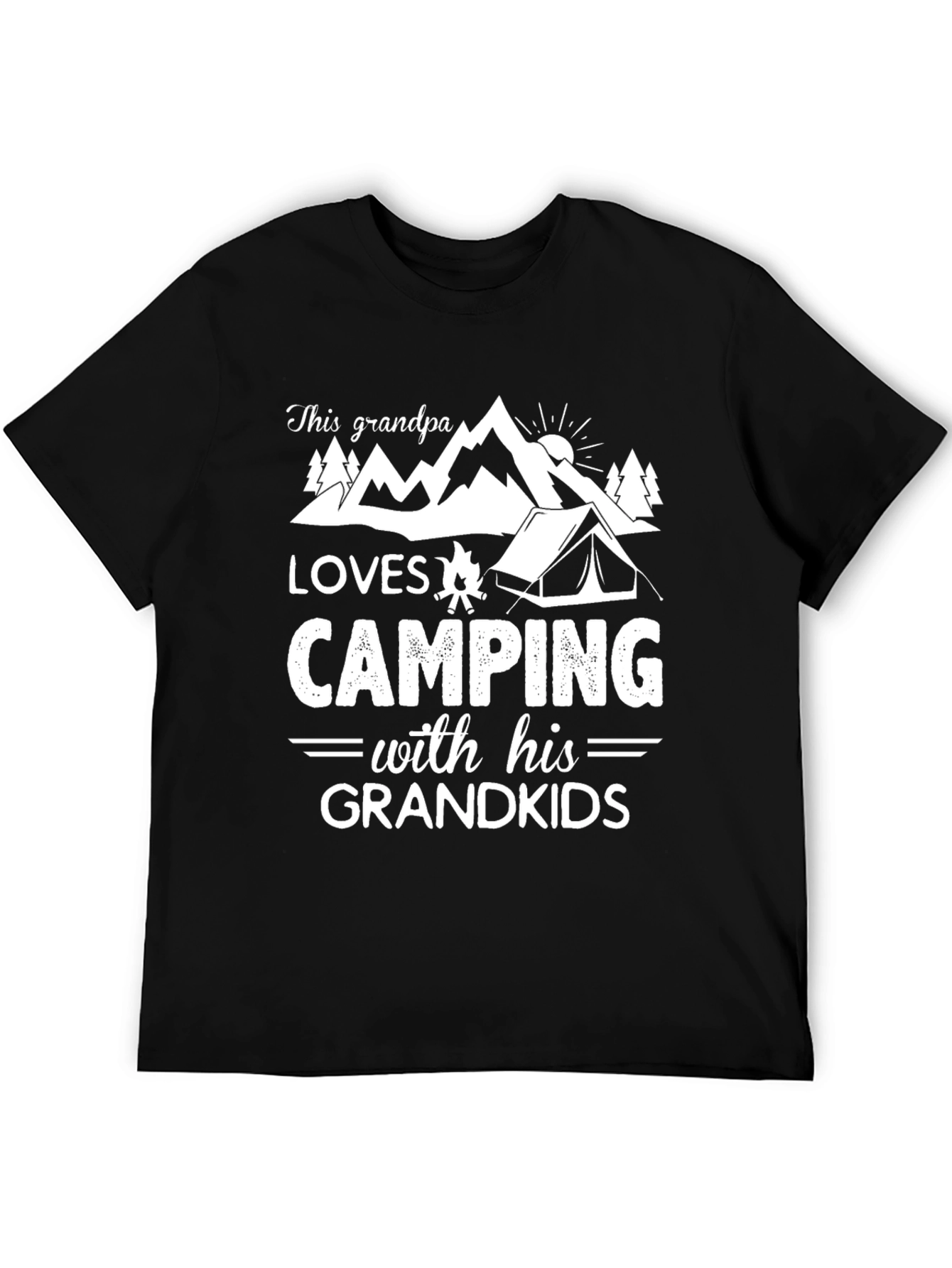 Grandpa Loves Camping Grandkids T-Shirt