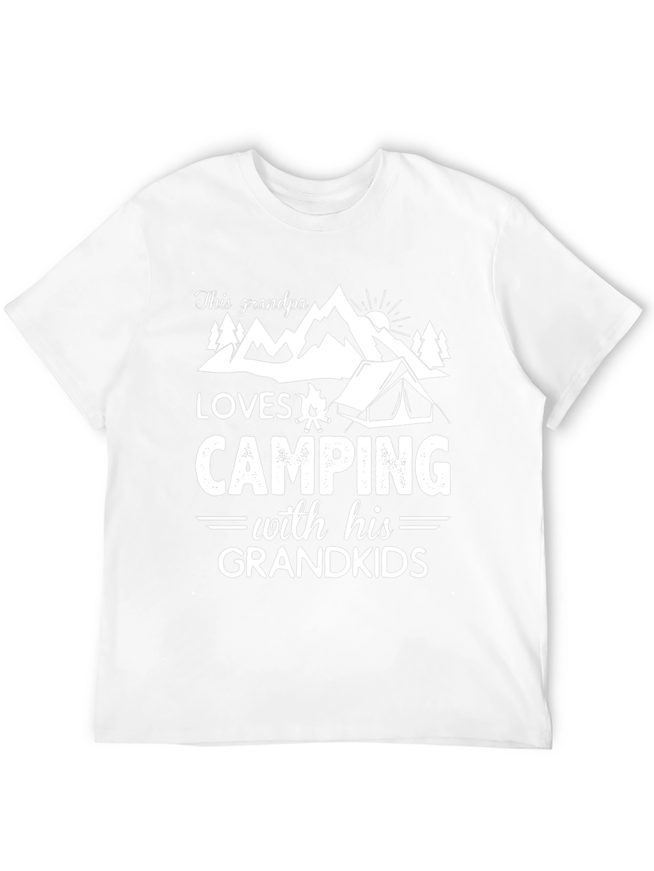 Grandpa Loves Camping Grandkids T-Shirt