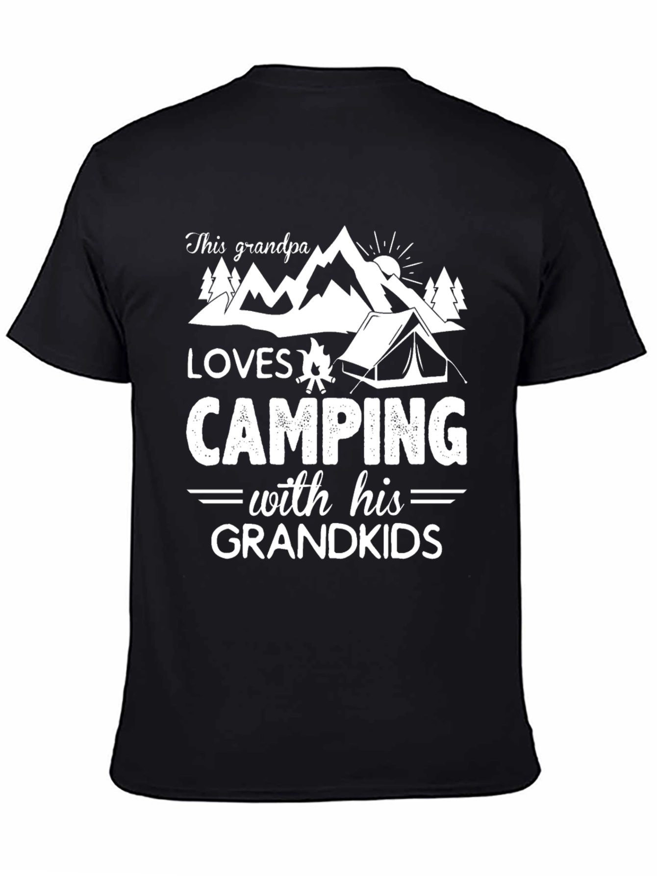 Grandpa Loves Camping Grandkids T-Shirt