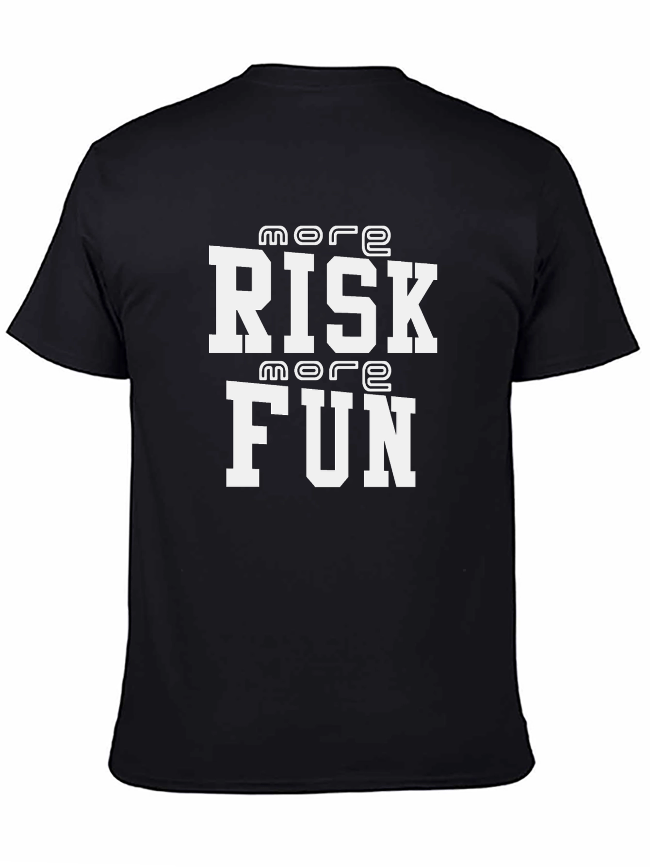 More Risk More Fun Black Graphic Tee
