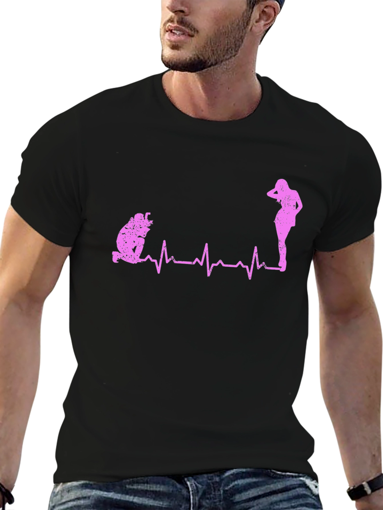 Funny Proposal Heartbeat Graphic Tee