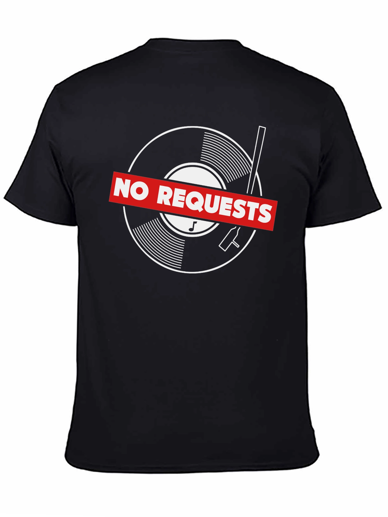 No Requests Vinyl Record Graphic T-Shirt