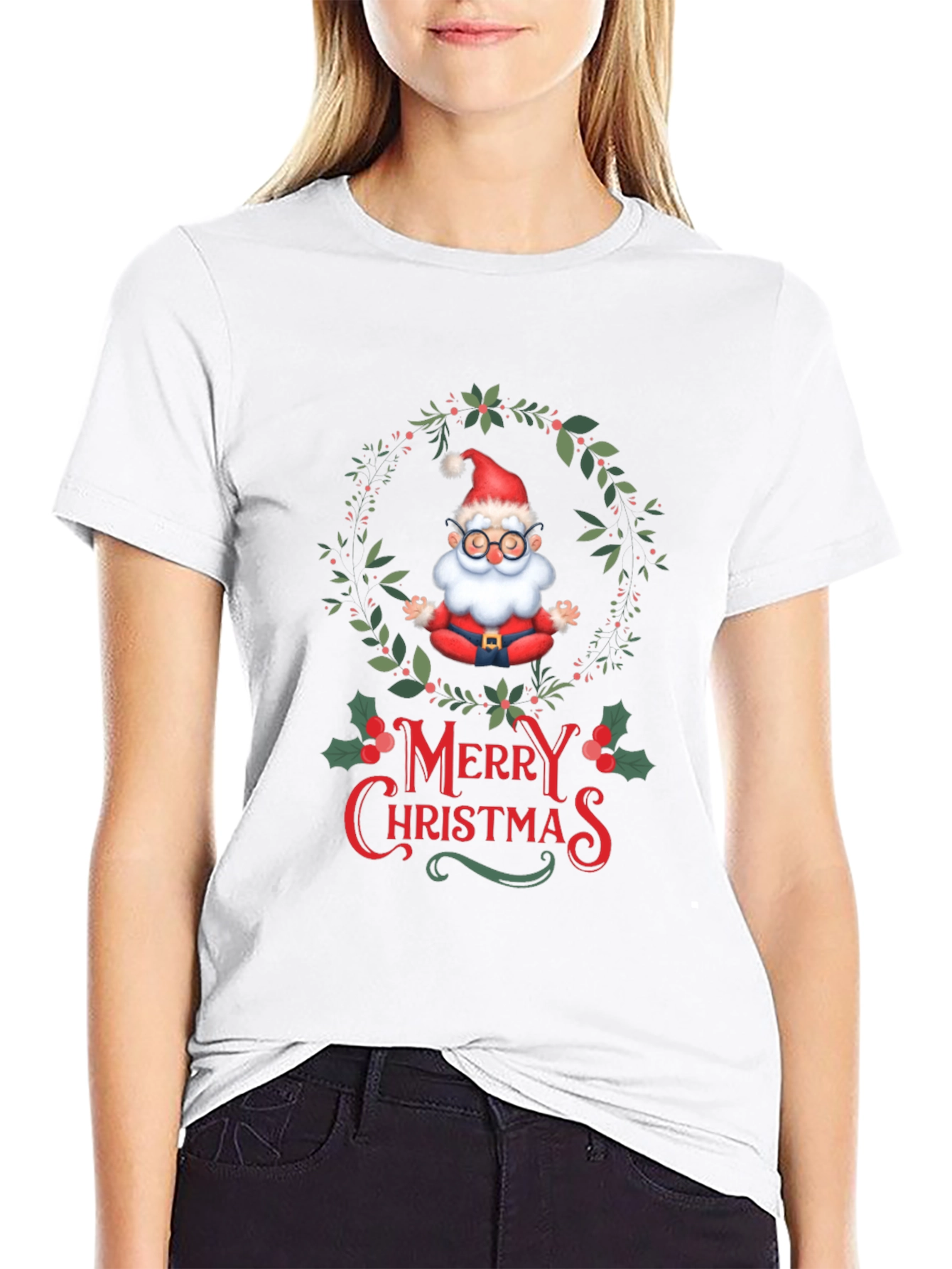 Zen Santa Merry Christmas T-Shirt