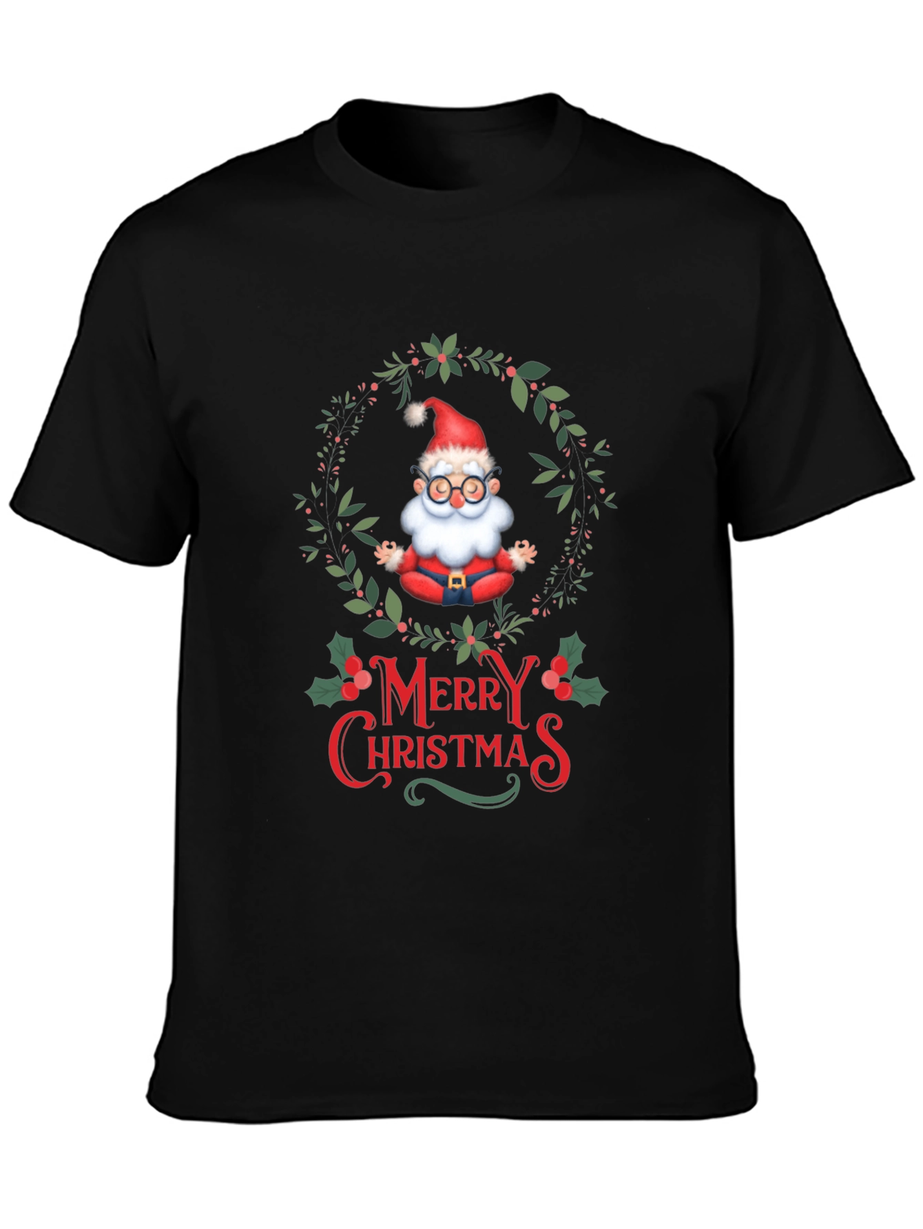 Zen Santa Merry Christmas T-Shirt