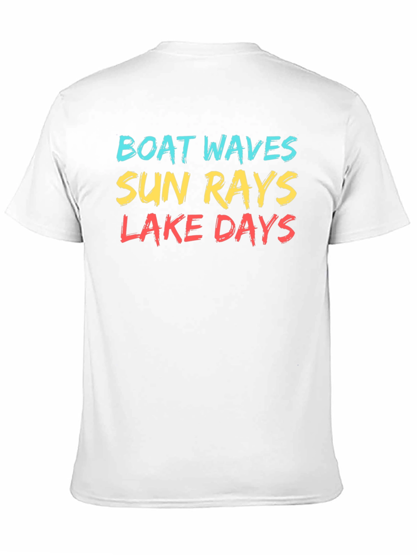 Boat Waves Sun Rays Lake Days T-Shirt
