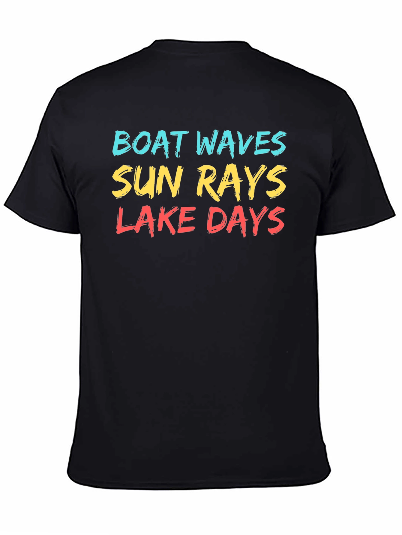 Boat Waves Sun Rays Lake Days T-Shirt