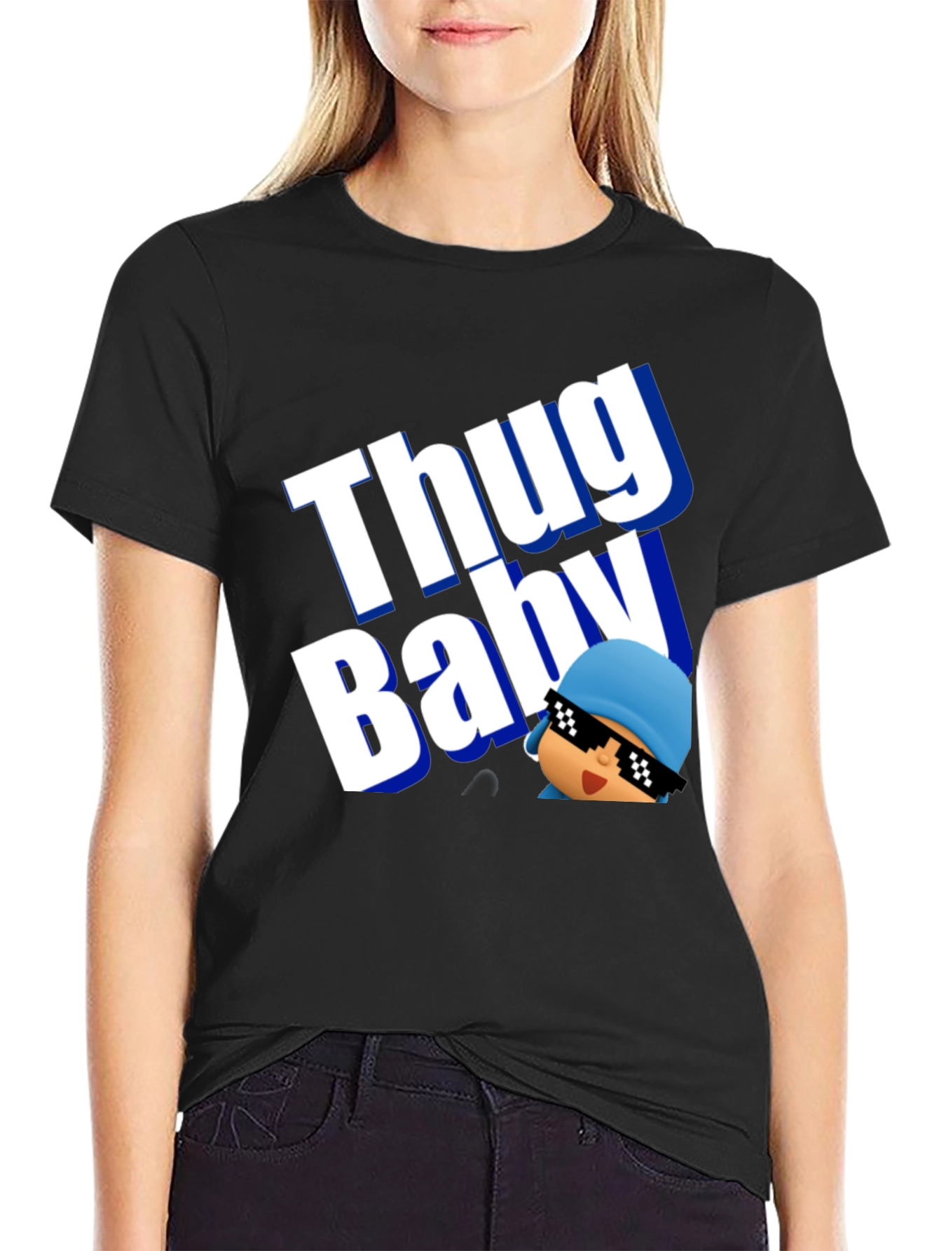 Thug Baby T-Shirt - Unisex Black Tee