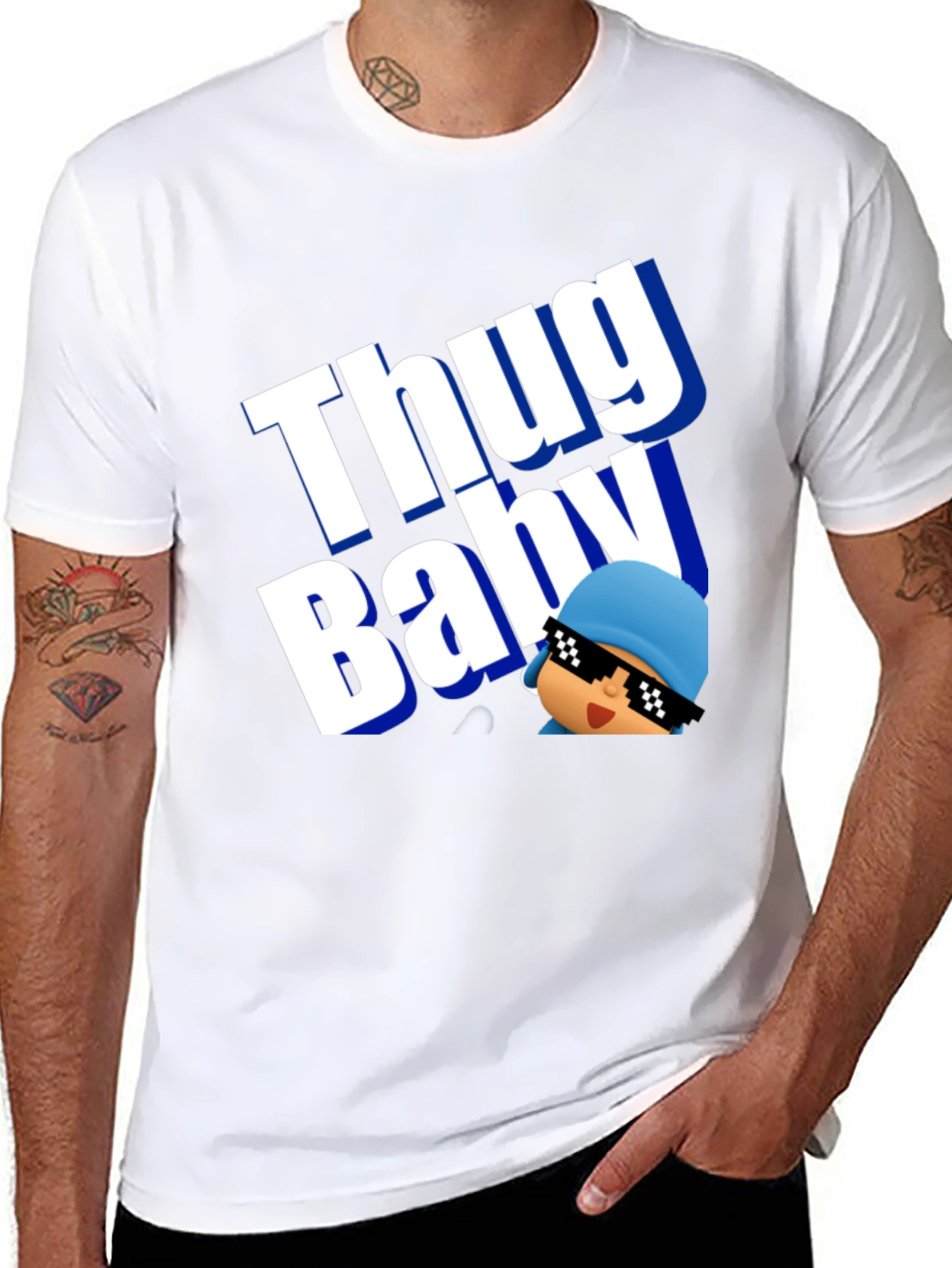 Thug Baby T-Shirt - Unisex Black Tee