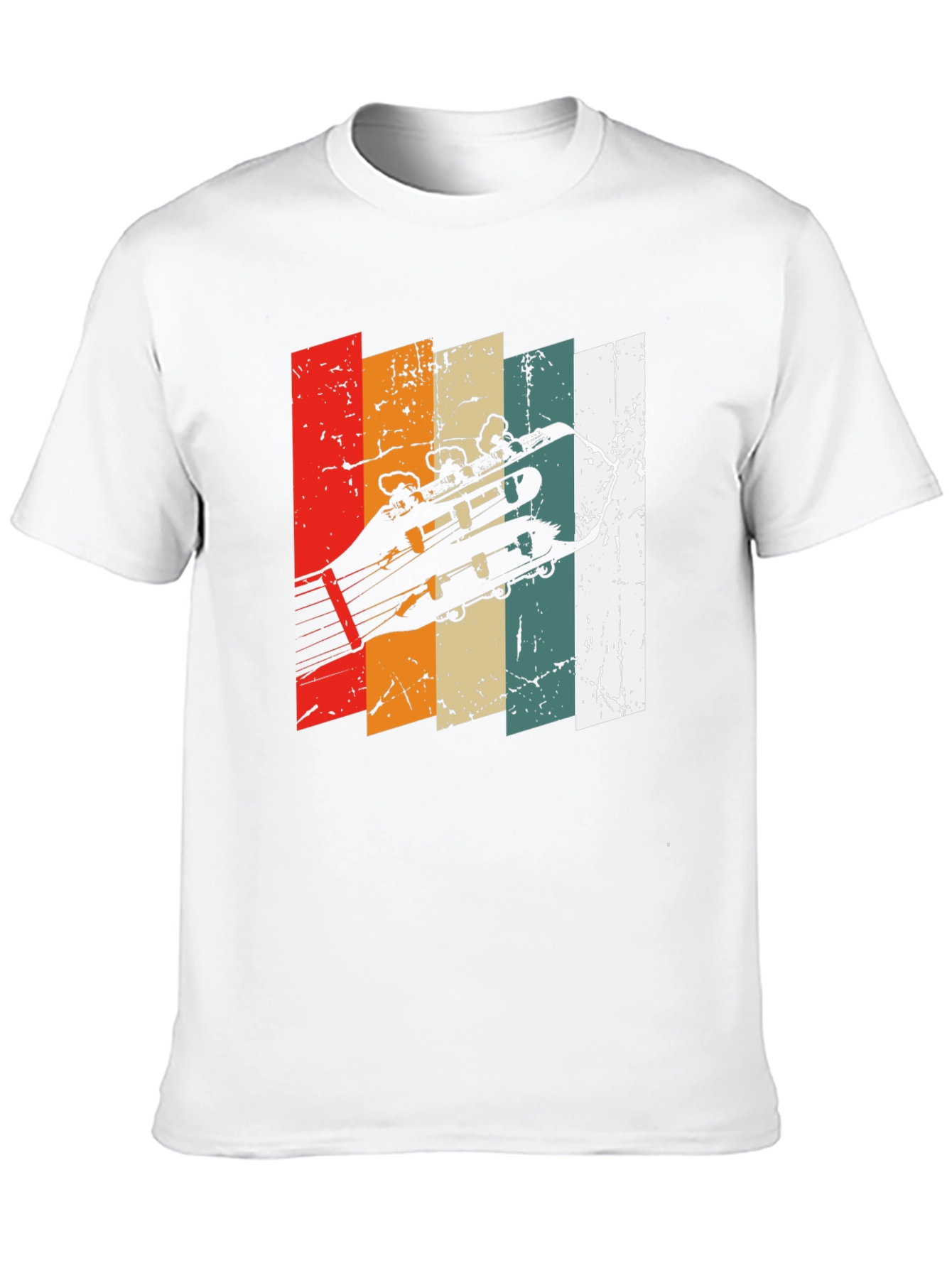 Retro Guitar Headstock T-Shirt