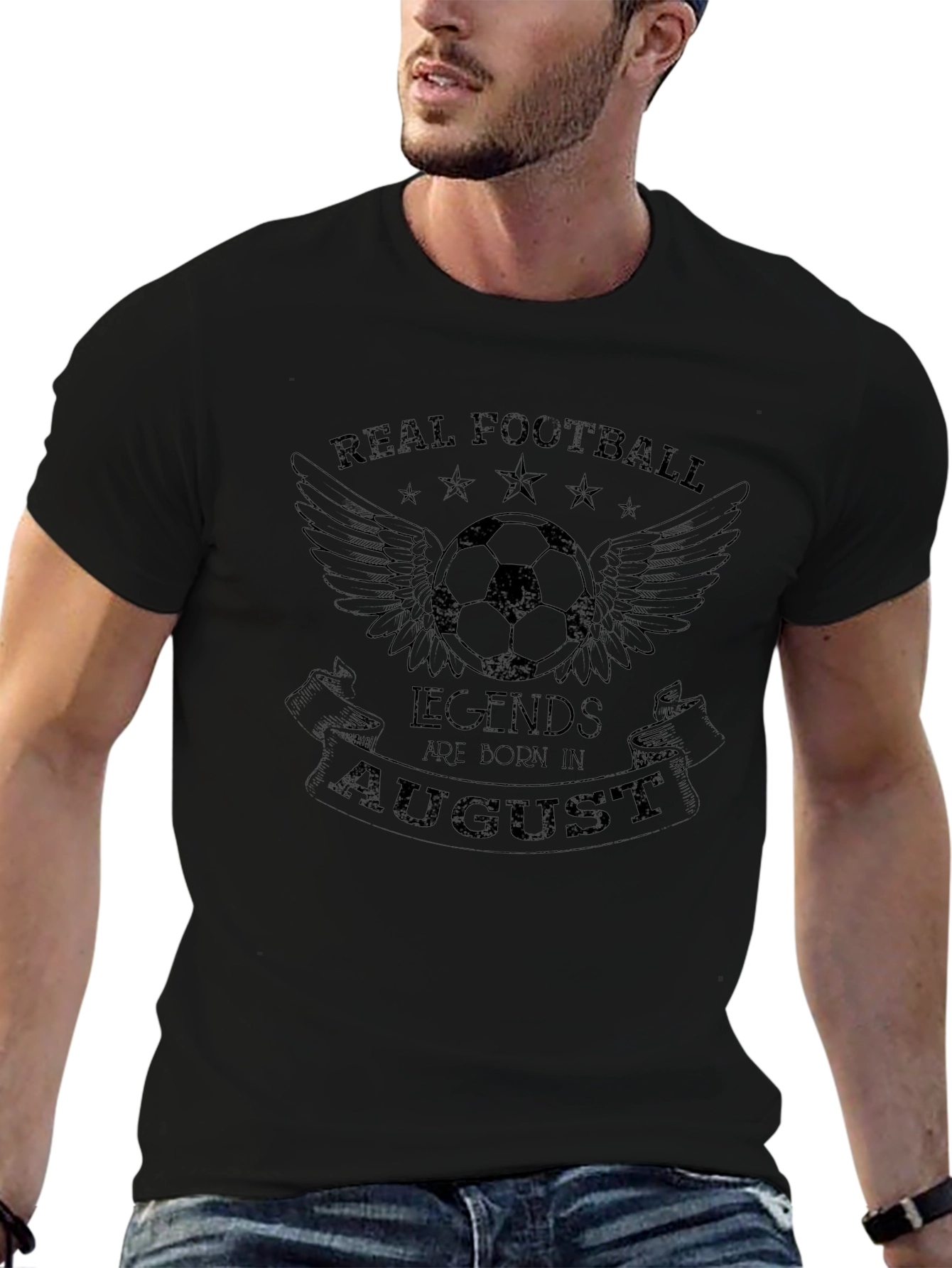 Real Football Legends Born in August T-Shirt
