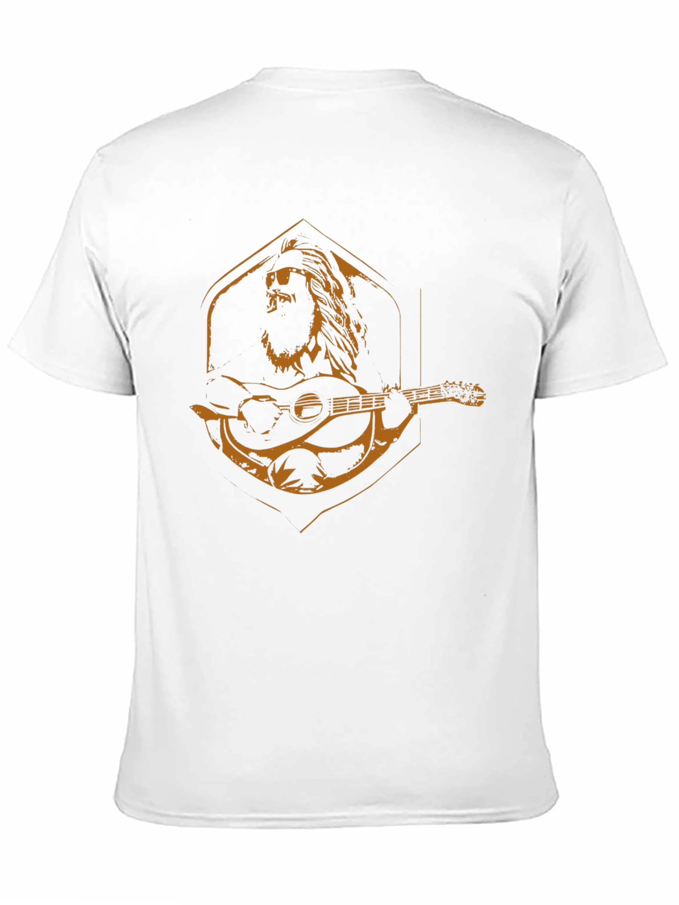 Lion Guitar Graphic Tee - Mens Black T-Shirt