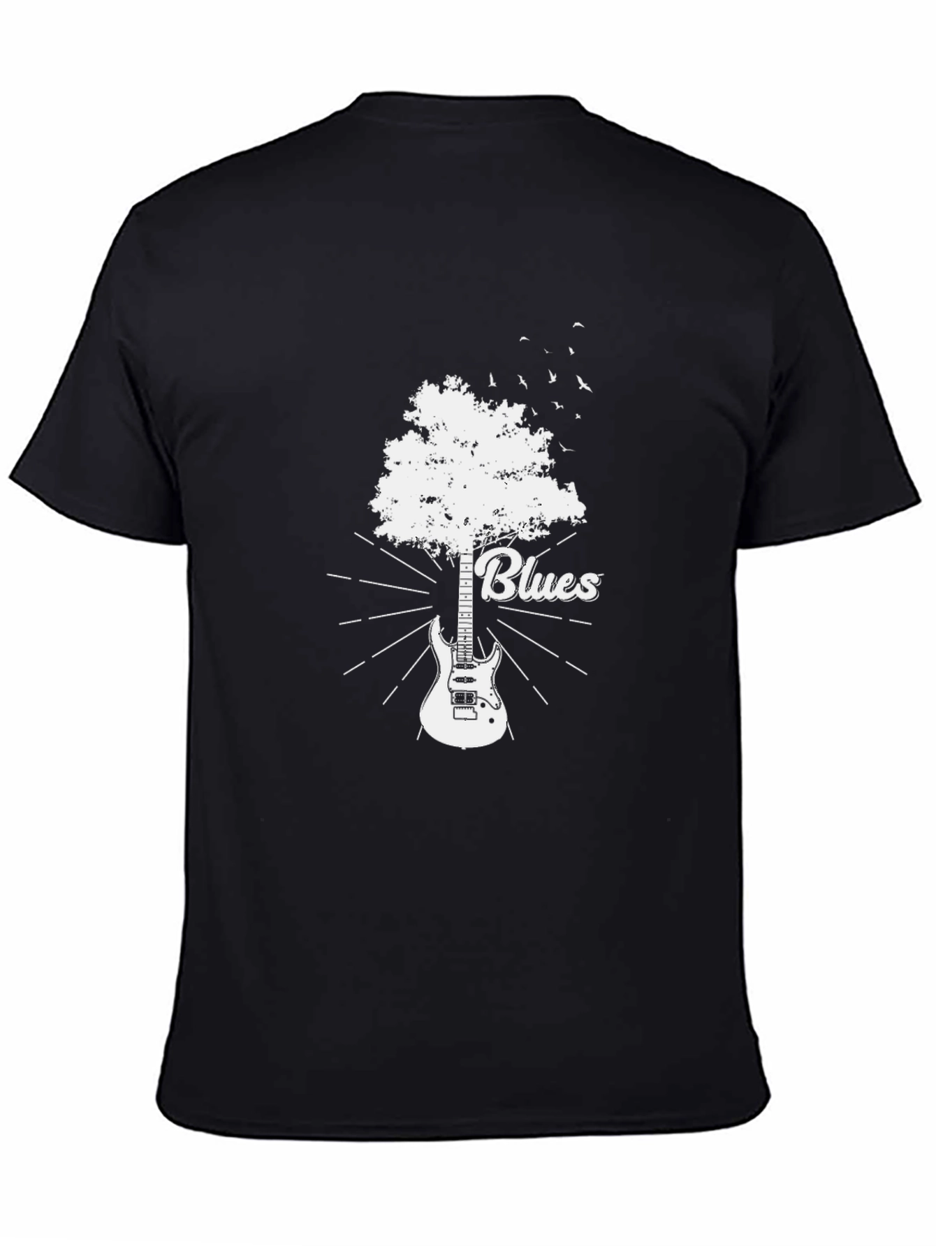 Blues Guitar Tree Graphic T-Shirt