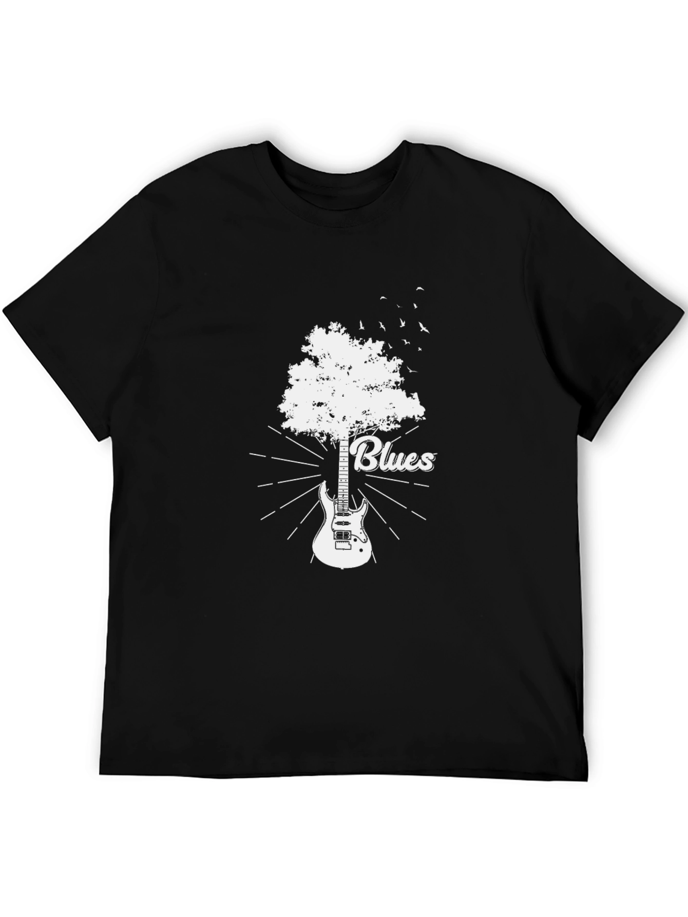 Blues Guitar Tree Graphic T-Shirt