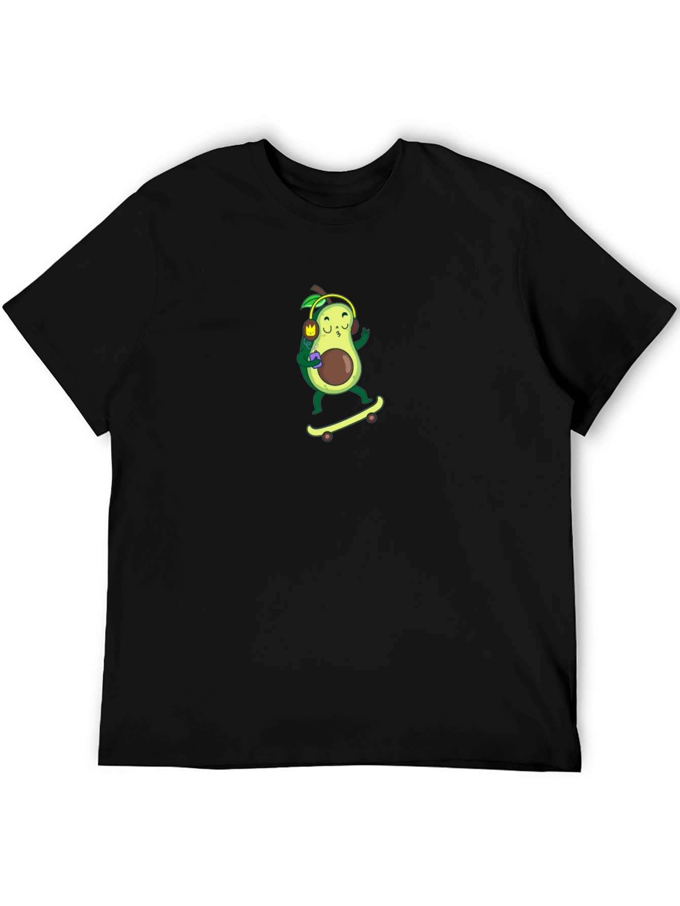 Avocado Skateboarder Graphic T-Shirt - Cool & Unique