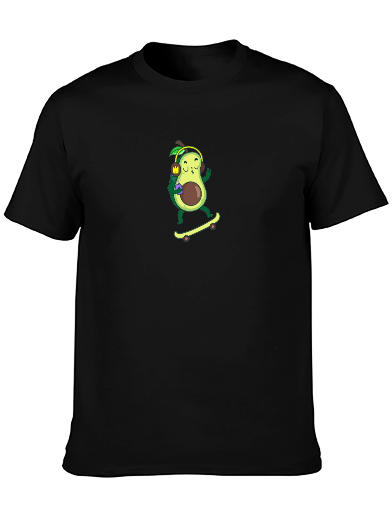 Avocado Skateboarder Graphic T-Shirt - Cool & Unique