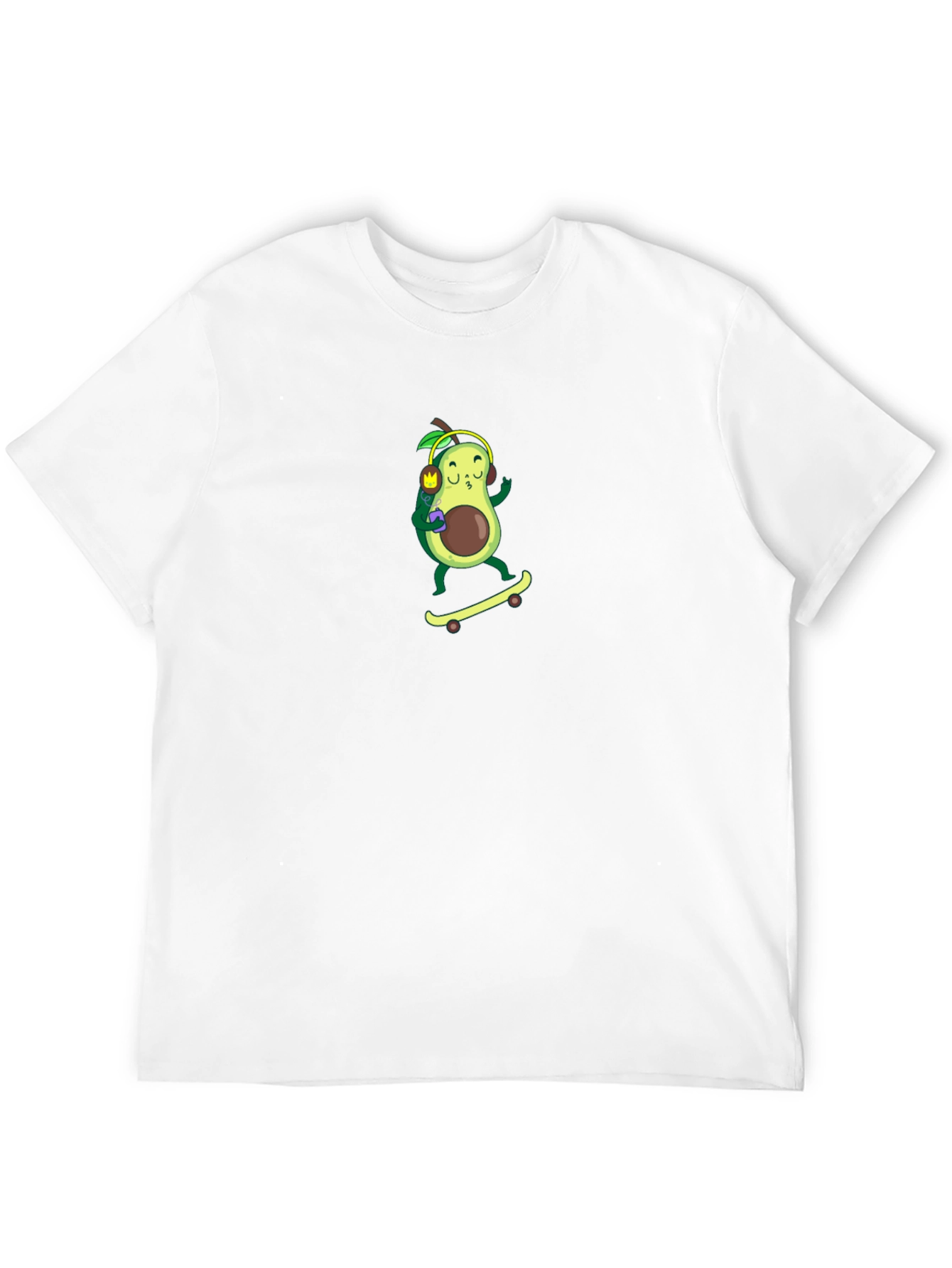Avocado Skateboarder Graphic T-Shirt - Cool & Unique