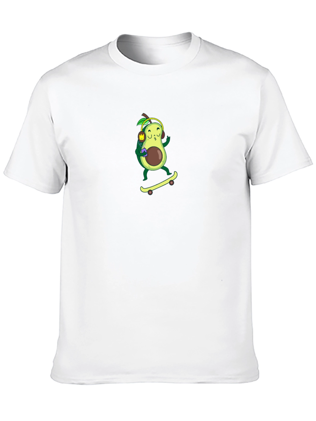 Avocado Skateboarder Graphic T-Shirt - Cool & Unique