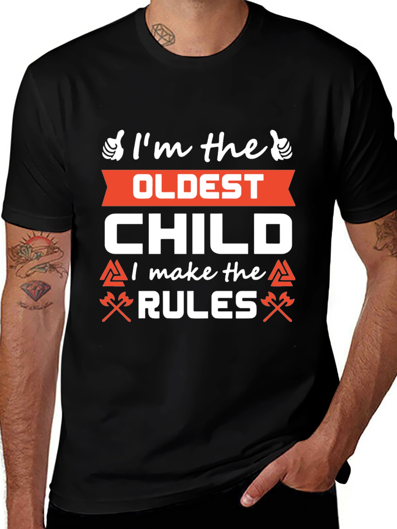 Oldest Child Rules T-Shirt - Funny Sibling Tee