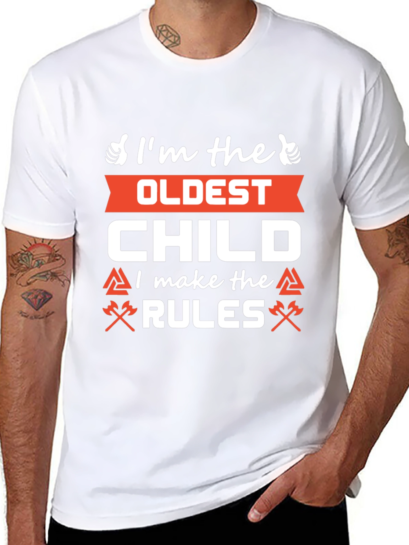 Oldest Child Rules T-Shirt - Funny Sibling Tee