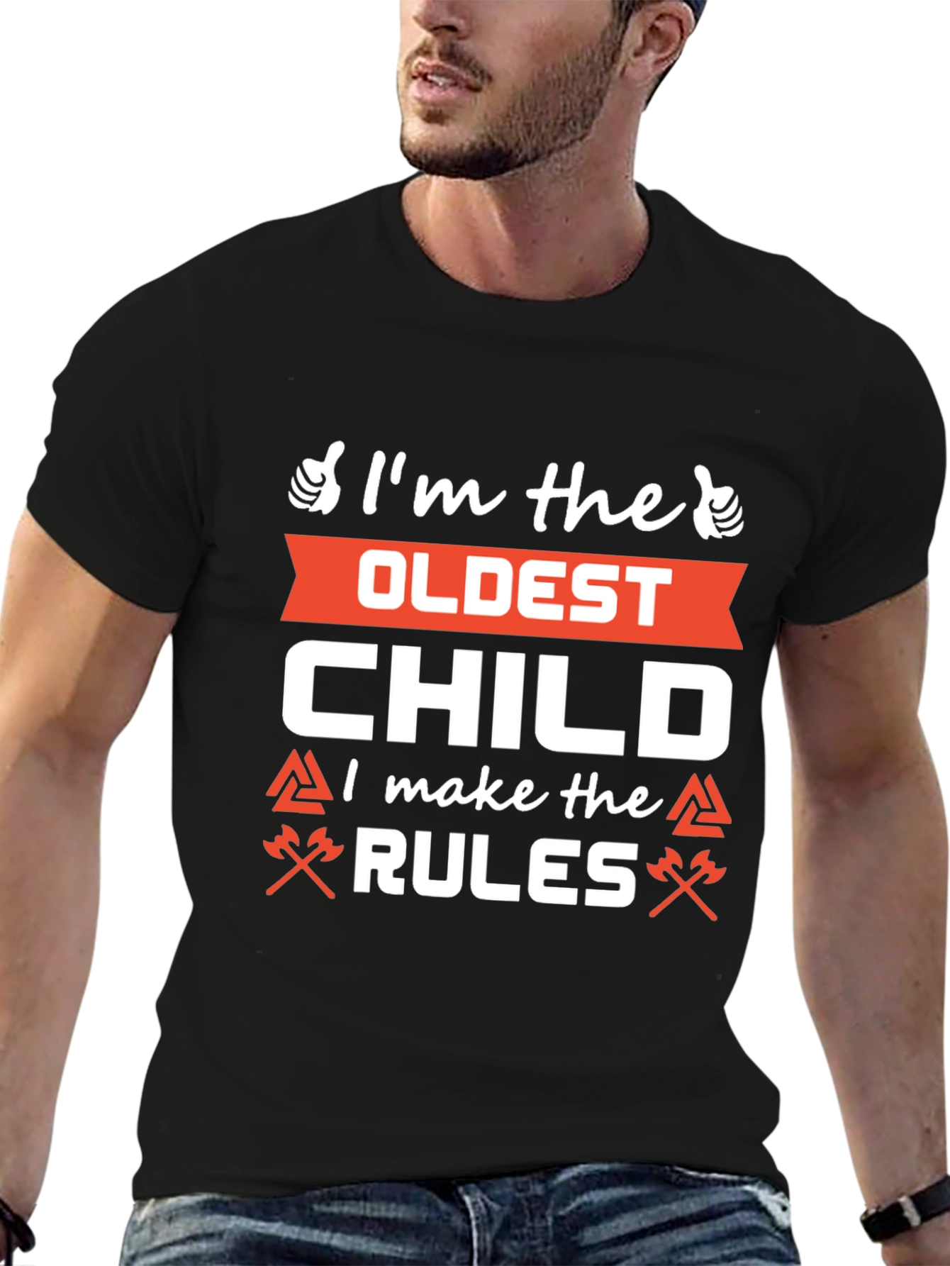 Oldest Child Rules T-Shirt - Funny Sibling Tee