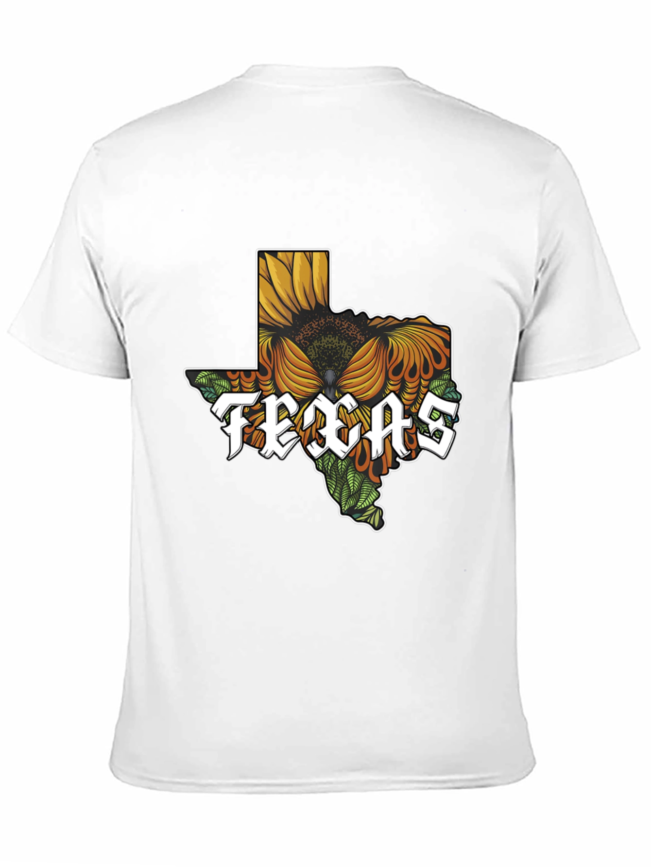 Texas Sunflower Graphic T-Shirt - Black Cotton Tee