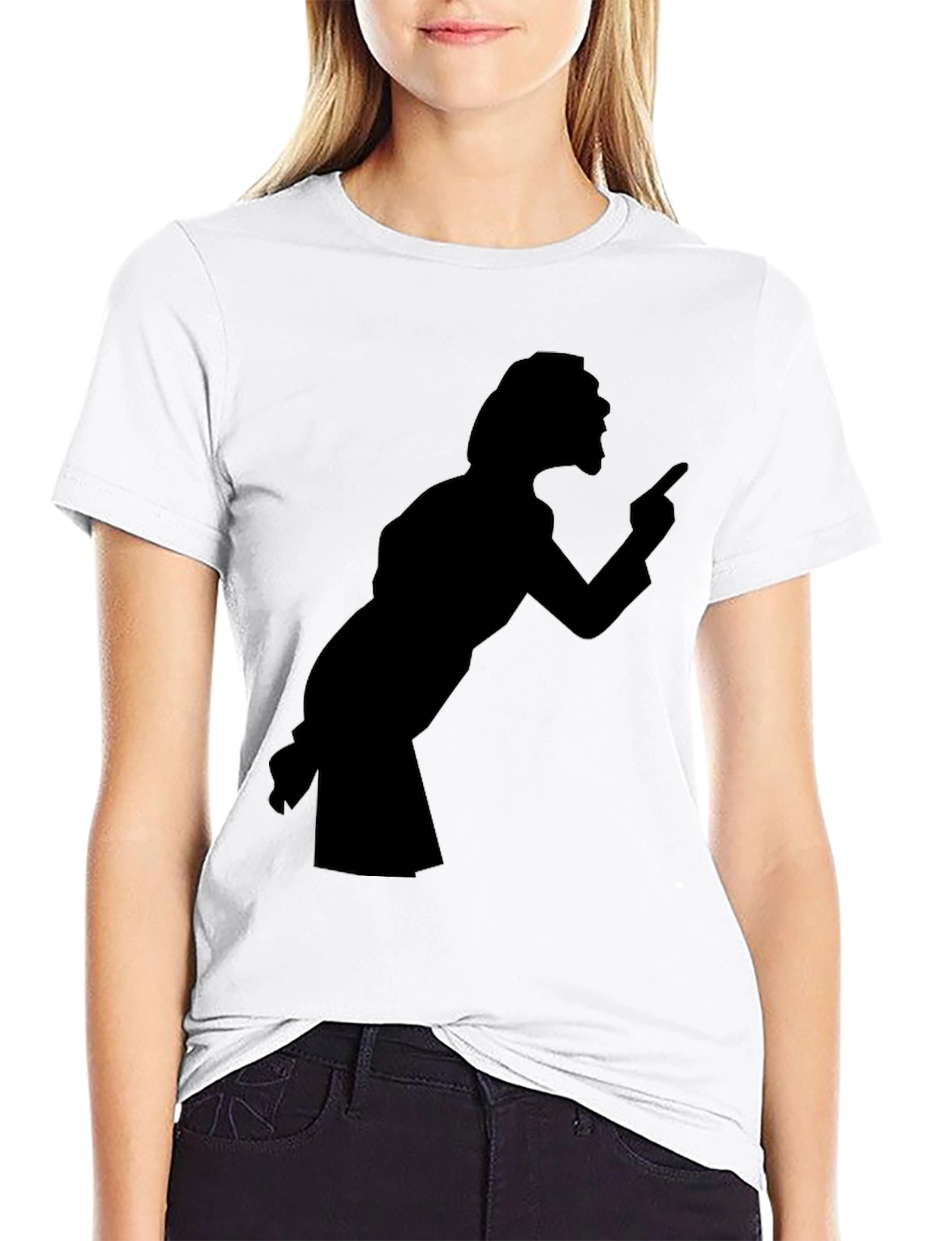 Retro Silhouette Tee - Black