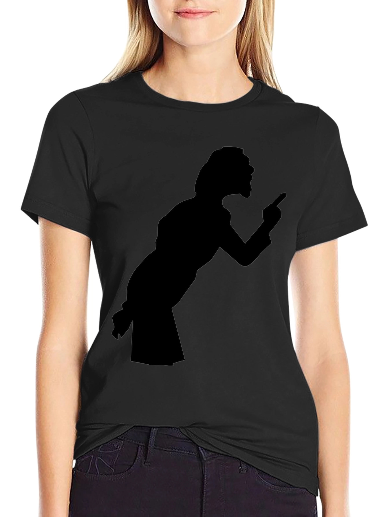 Retro Silhouette Tee - Black