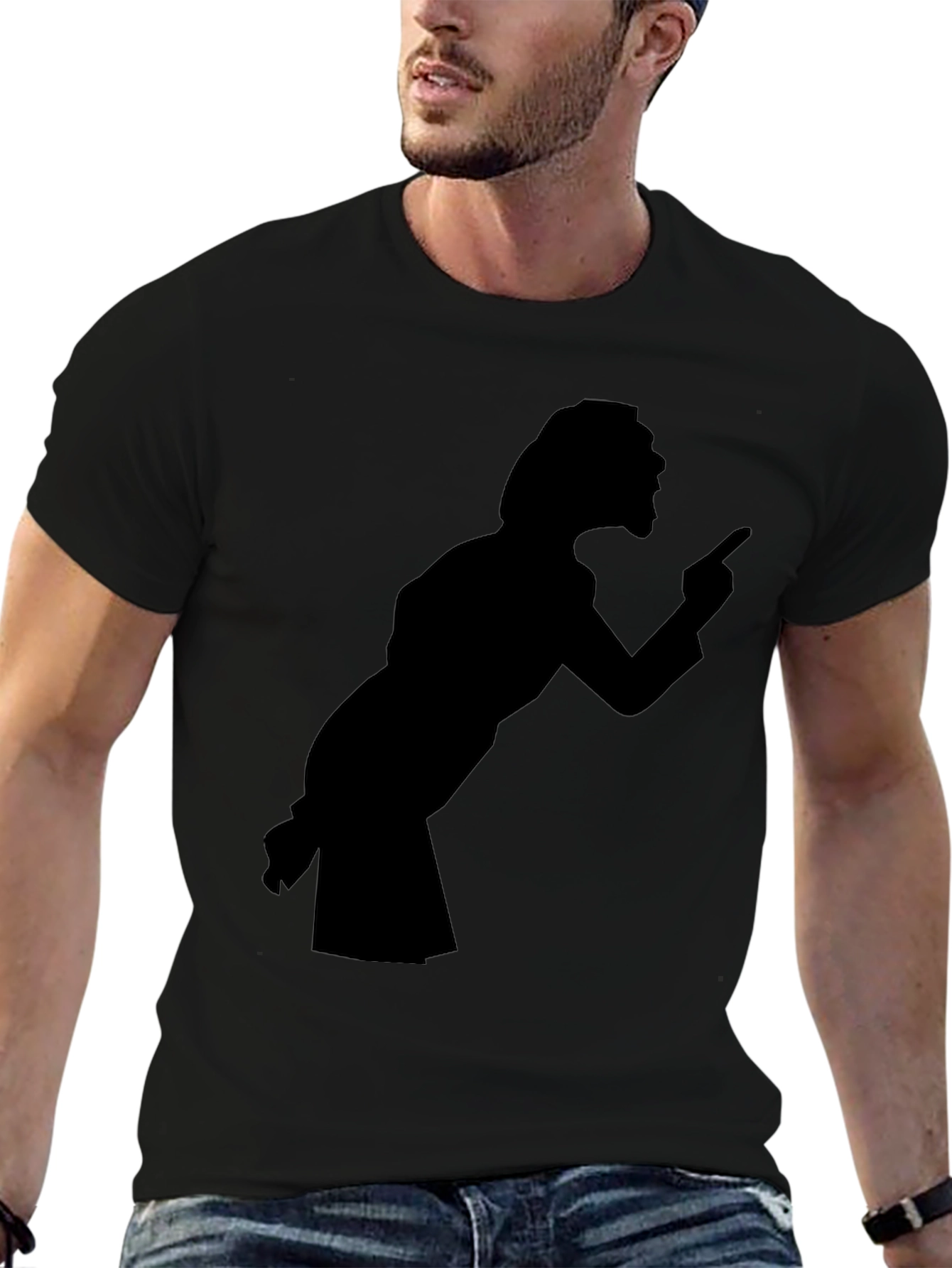 Retro Silhouette Tee - Black
