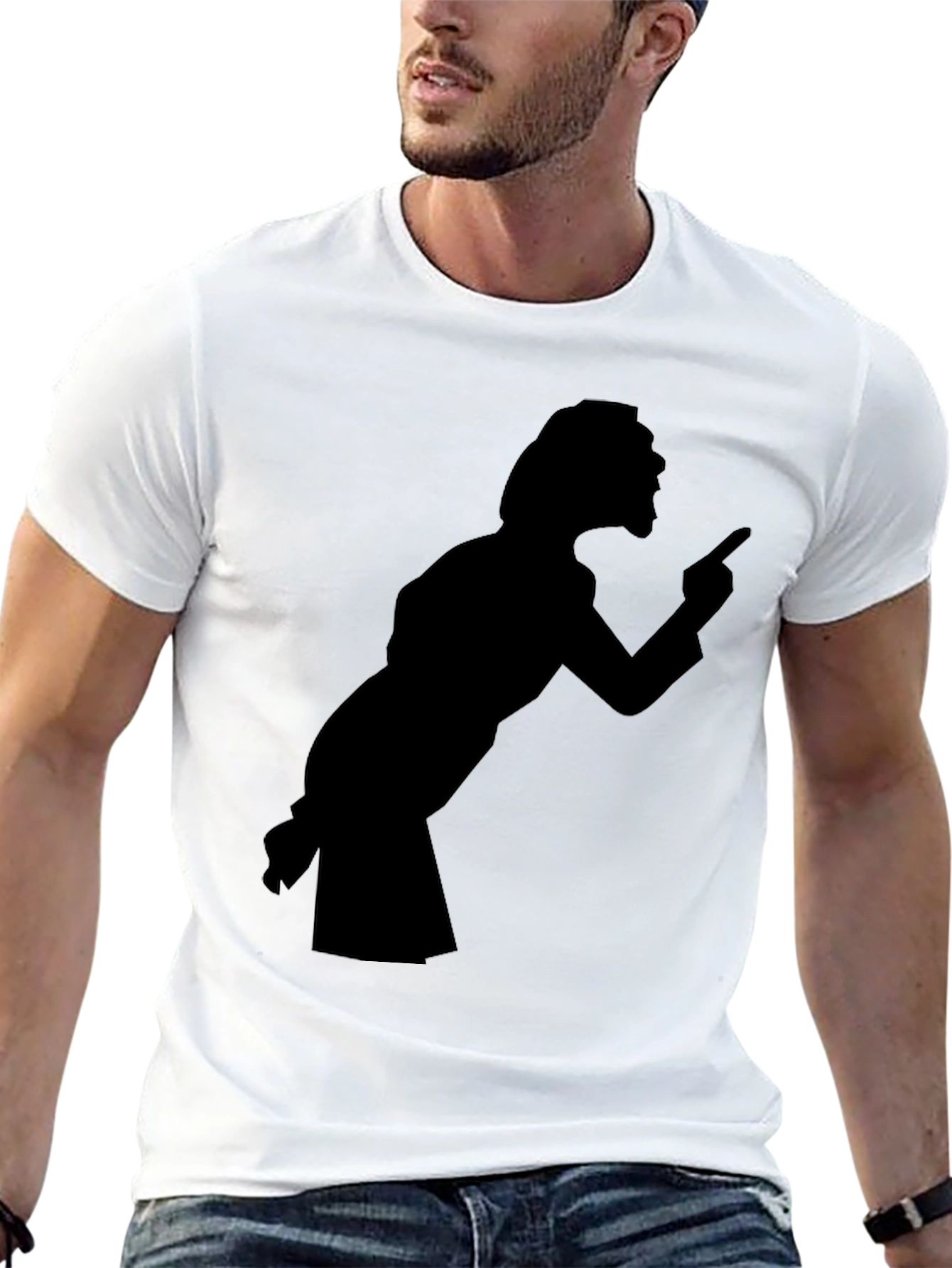 Retro Silhouette Tee - Black